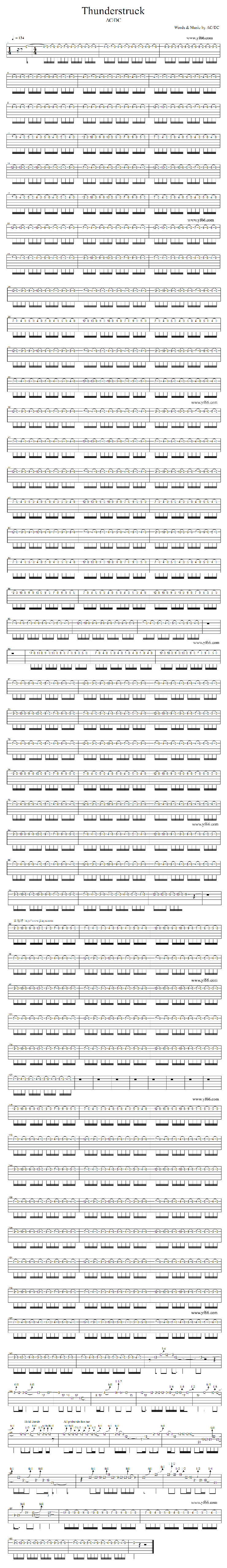 Thunderstruck(吉他谱)1
