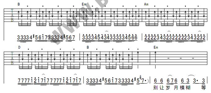 异国他乡(吉他谱)3