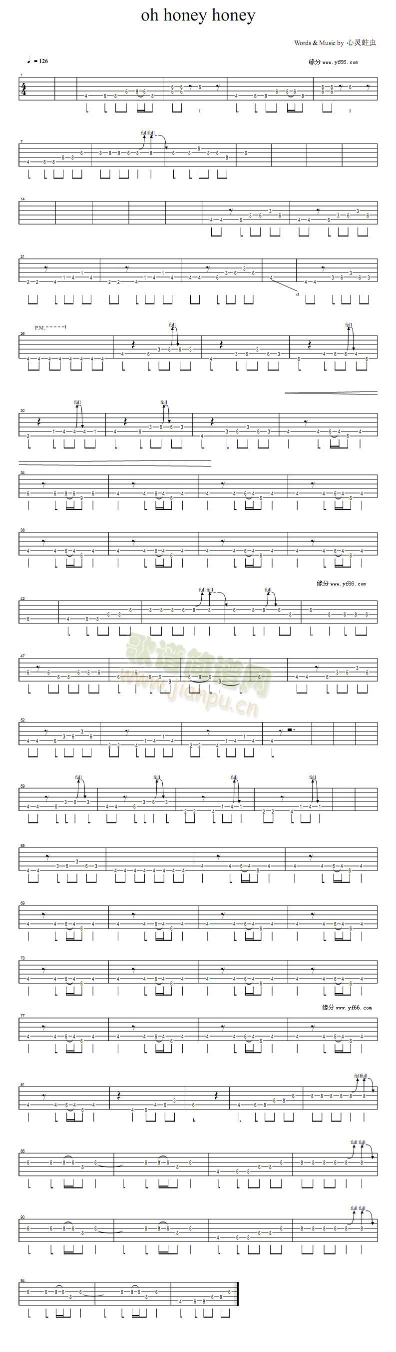 ohhoneyhoney(吉他谱)1