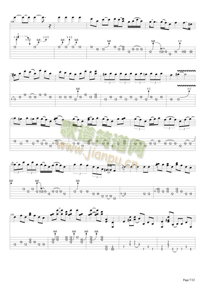 Drivin`South(吉他谱)7