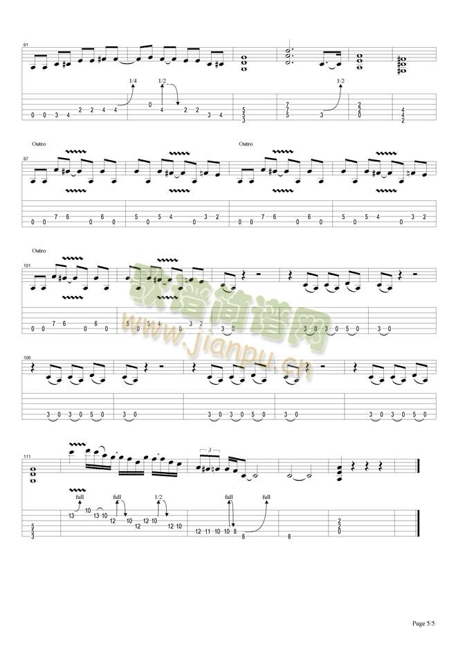 Anything(吉他谱)5