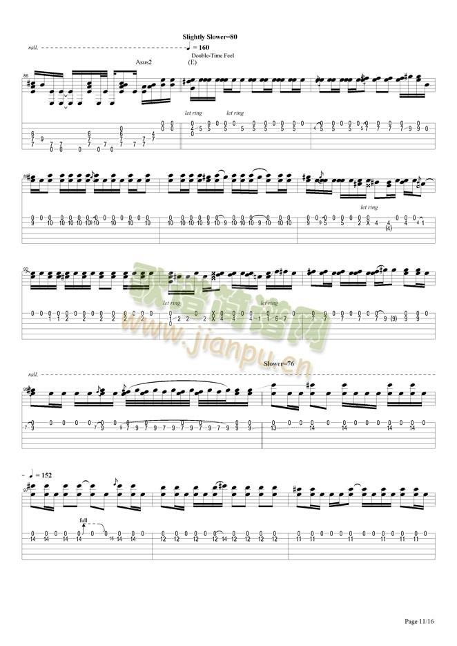 Woodstock(吉他谱)11