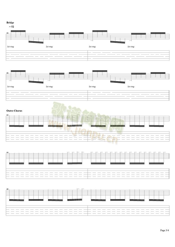 disenchanted(吉他谱)3