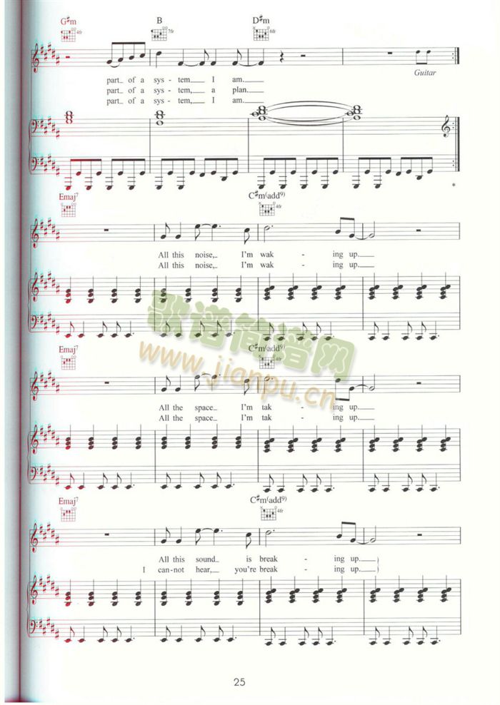 WHITESHADOWS(吉他谱)3