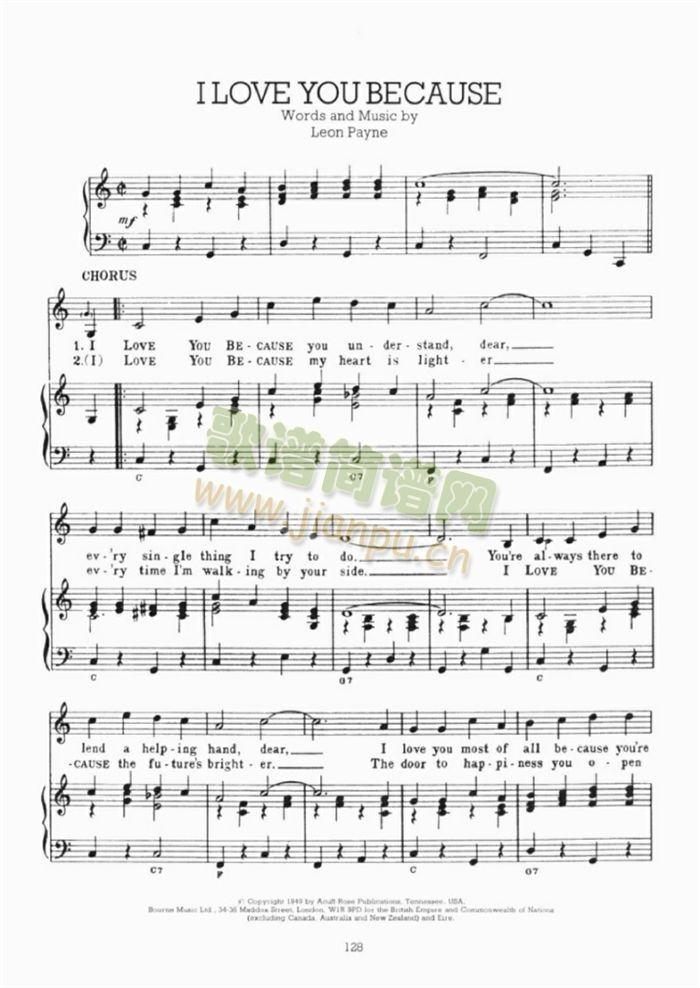 ILOVEYOUBECAUSE(吉他谱)1