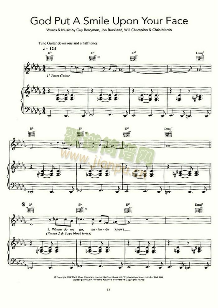 GODPUTSMILEUPONYOURFACE(吉他谱)1