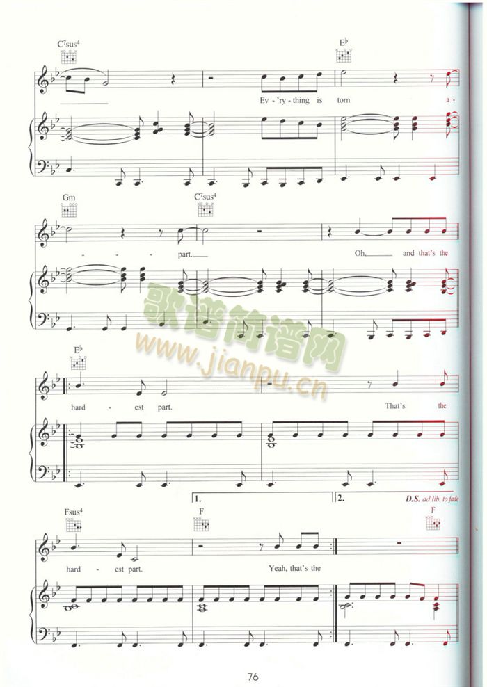 THEHARDESTPART(吉他谱)7