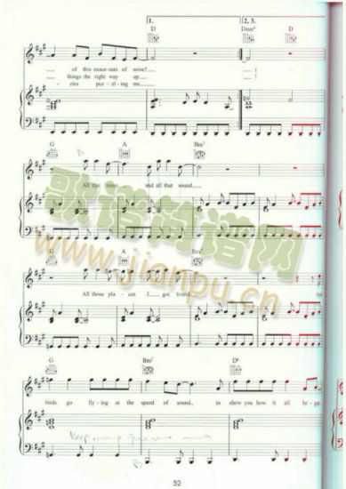 SPEEDOFSOUND(吉他谱)3