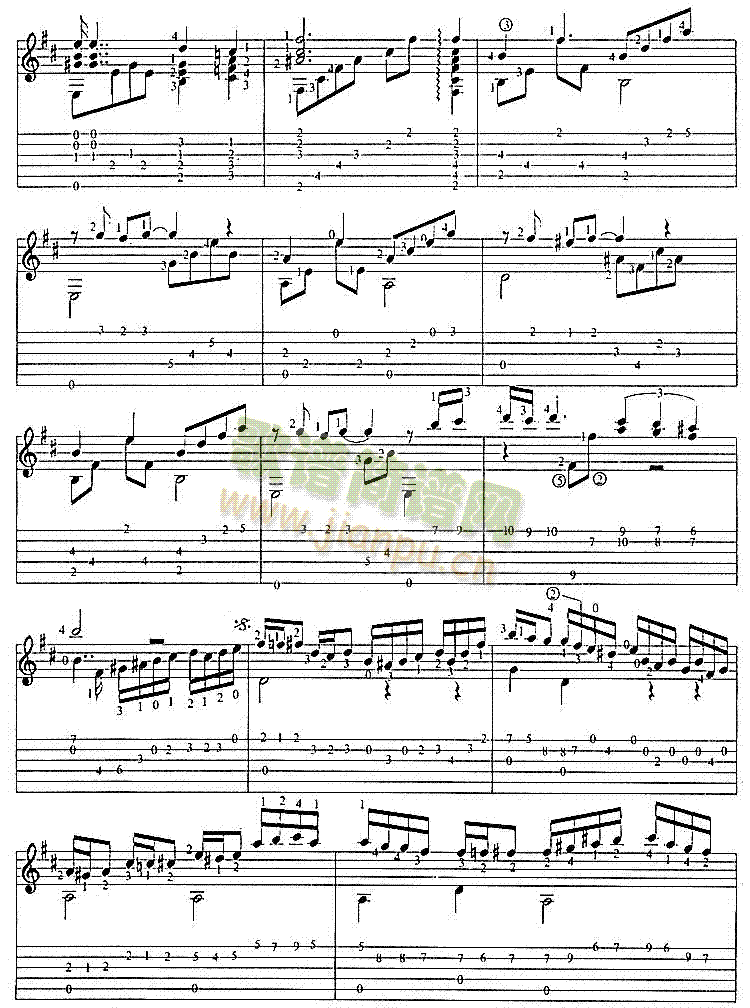 星空的旋律(吉他谱)3