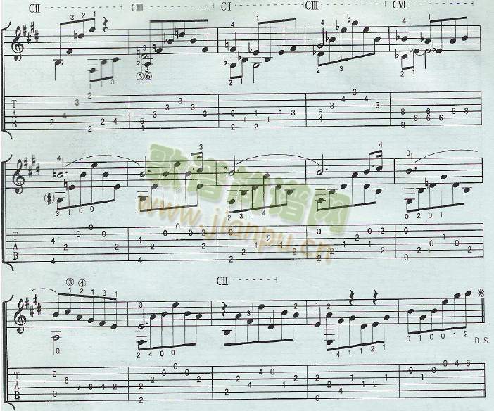 卡伐蒂娜吉他谱(吉他谱)3