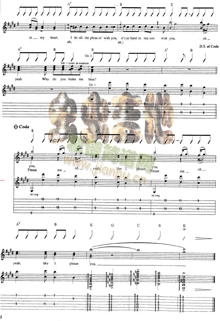 PleasePleaseMe吉他谱-(吉他谱)3