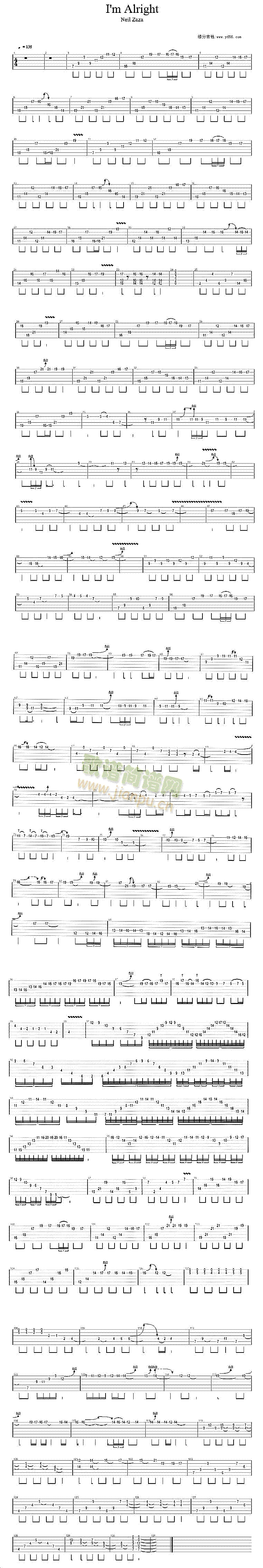 IAmAllRight(吉他谱)1