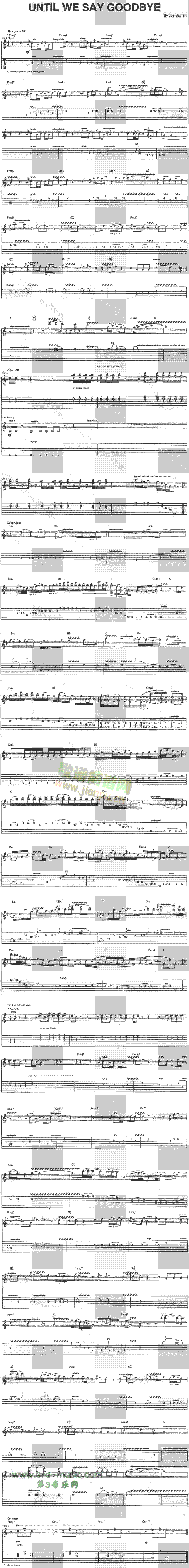 UntilWeSayGoodbye(吉他谱)1