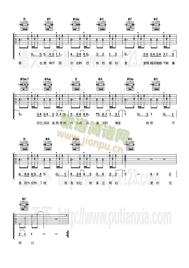 爱在你伤口(吉他谱)3
