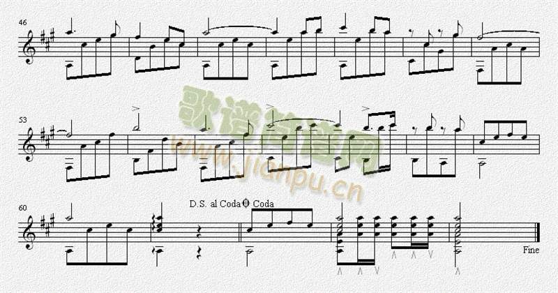 闪闪的红星(吉他谱)3