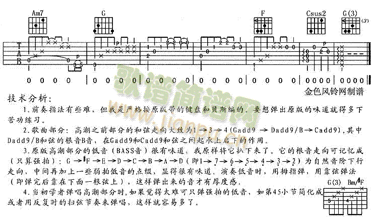 没有我你怎么办(吉他谱)5