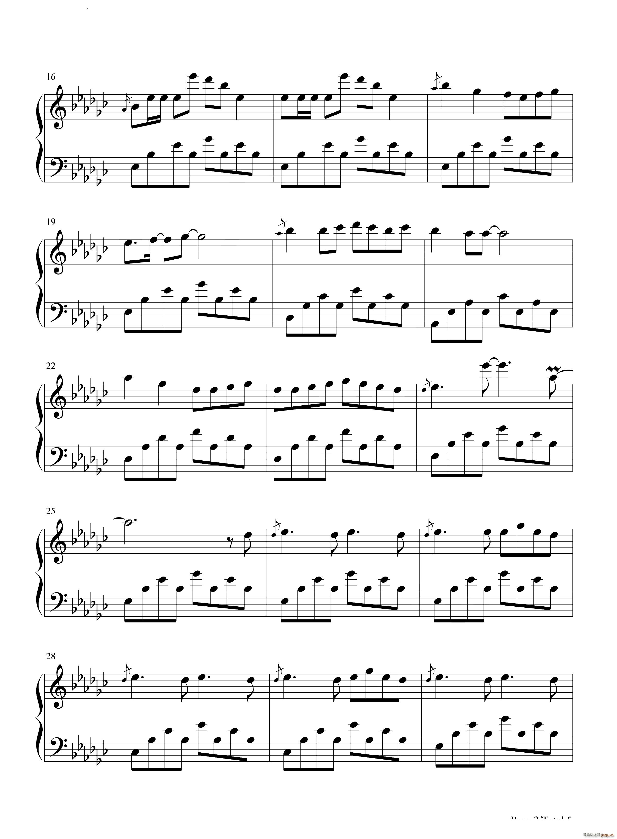 眉飞色舞 恐龙扛狼(钢琴谱)3