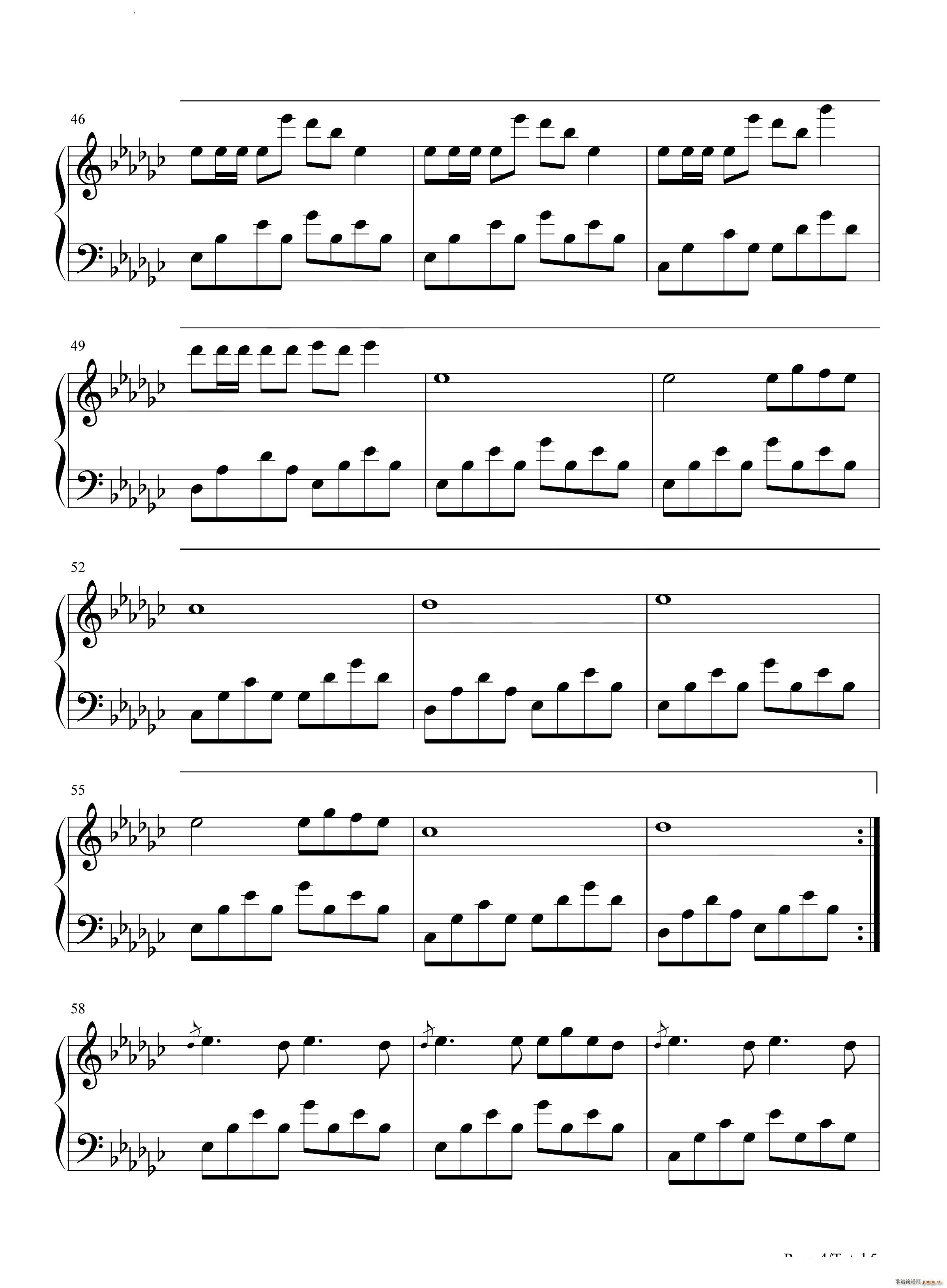 眉飞色舞 恐龙扛狼(钢琴谱)5