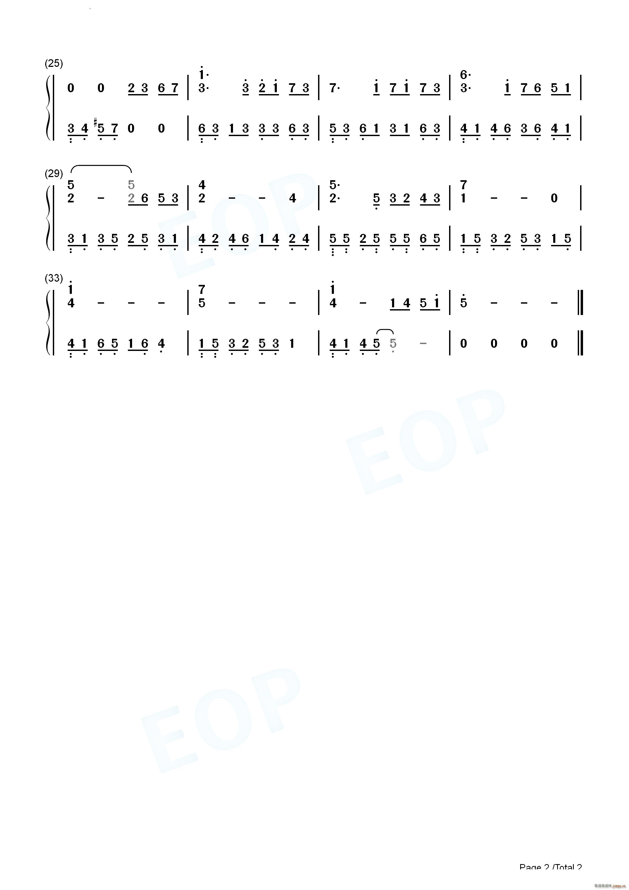 Sometimes When It Rains 下雨的时候片段 唯美背景音乐(钢琴谱)6