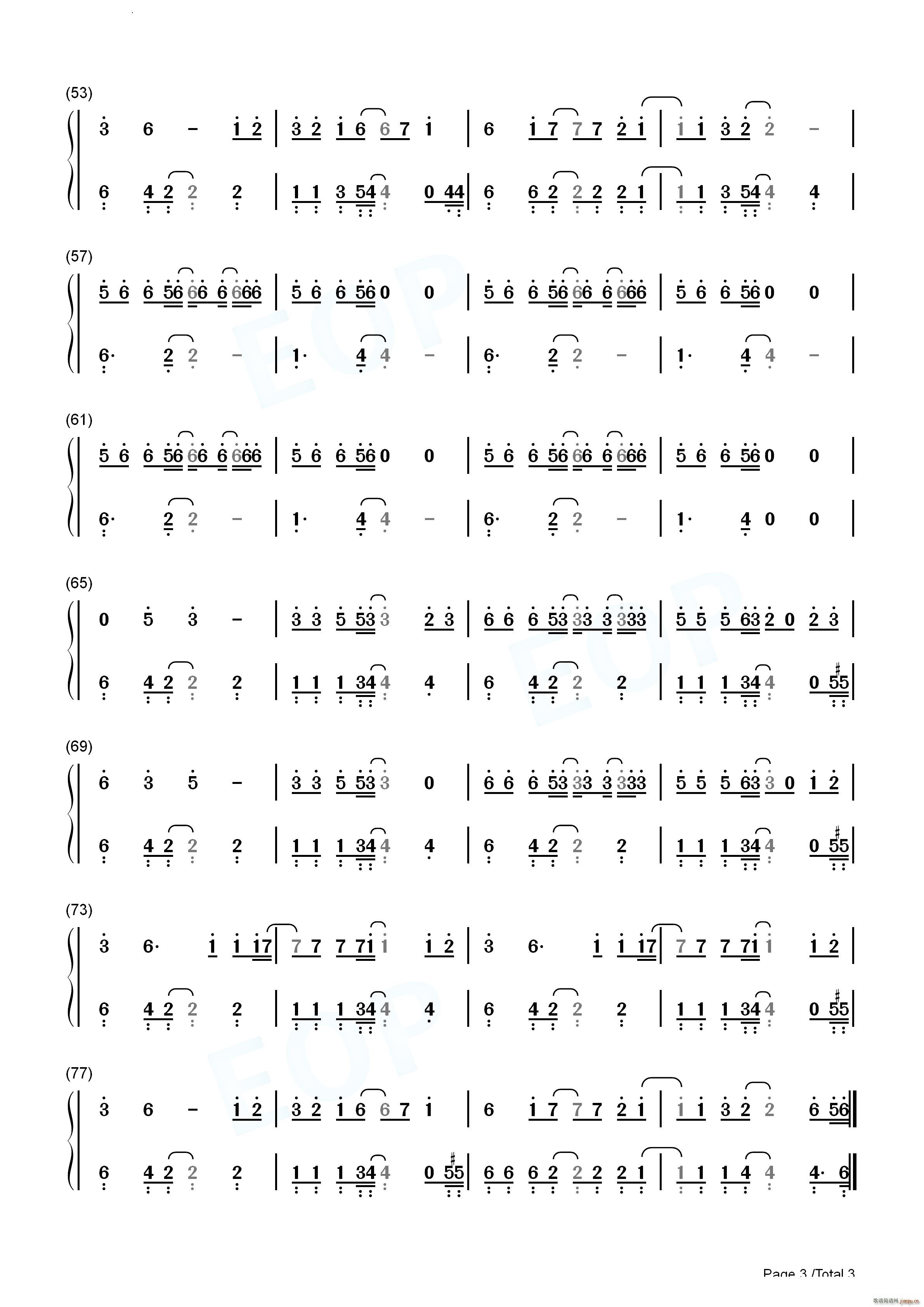 Dance the Night芭比配乐(钢琴谱)10