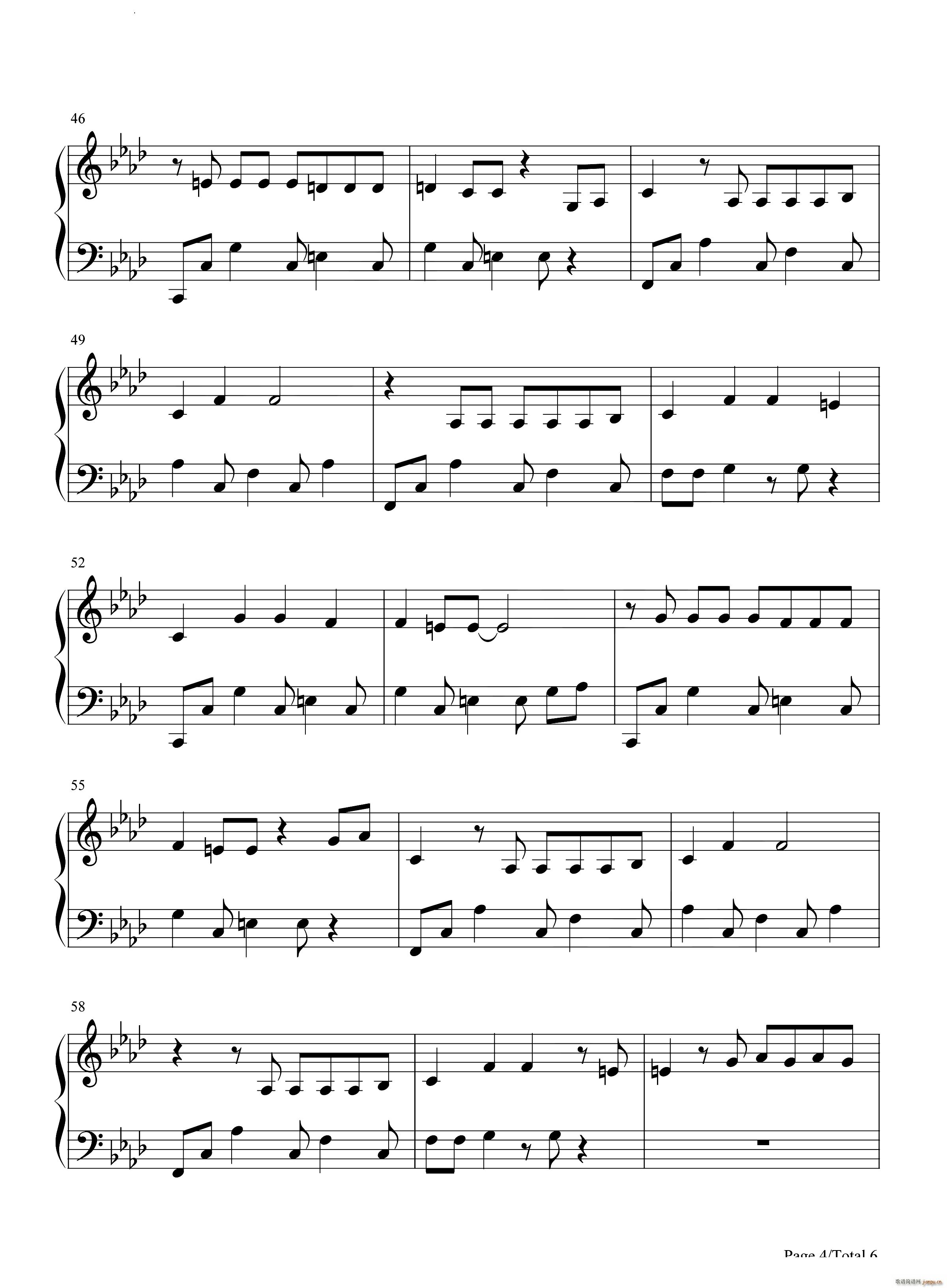 Padam Padam(钢琴谱)5