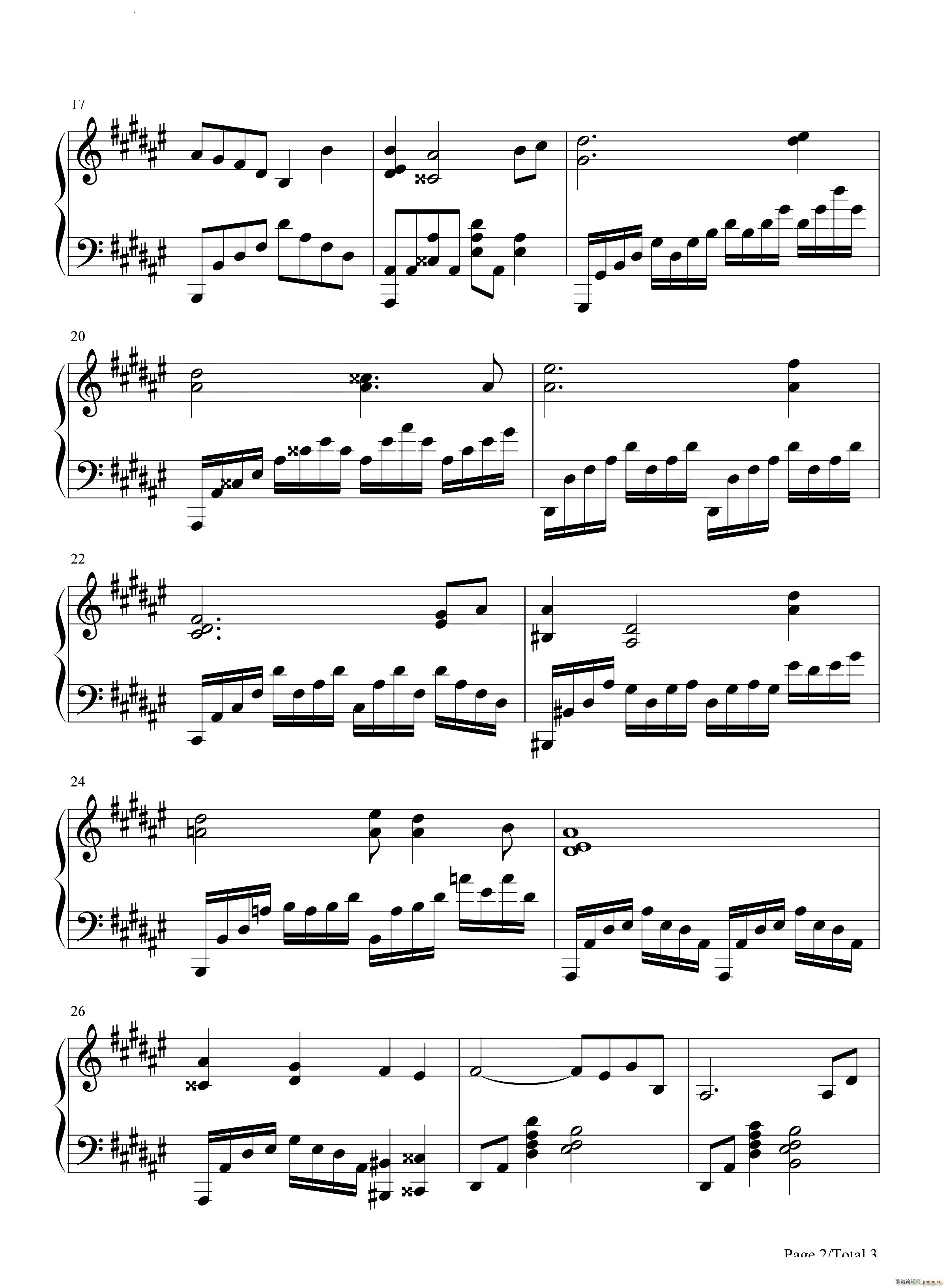 Burst Witch Main Theme 爆裂魔女主旋律(钢琴谱)3