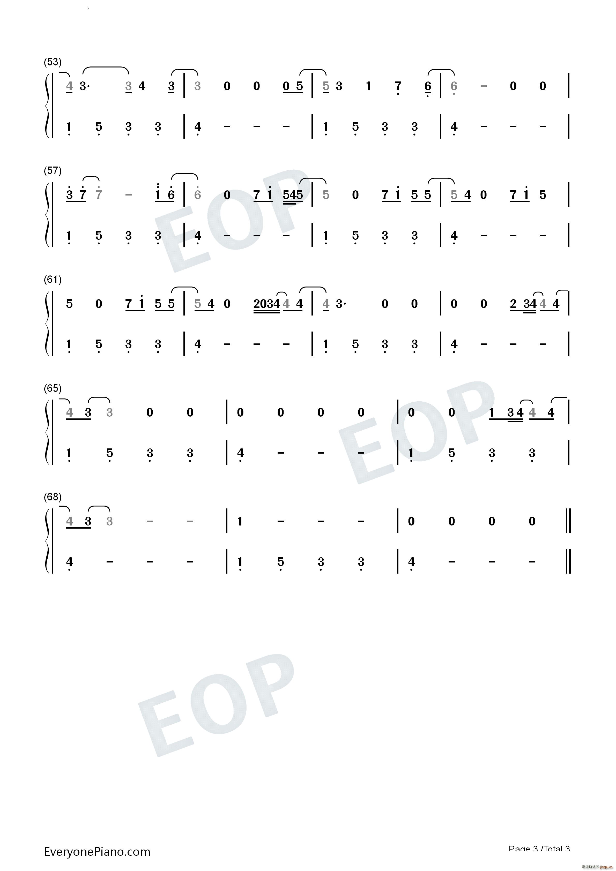 What Was I Made For芭比插曲 Barbie插曲(钢琴谱)8