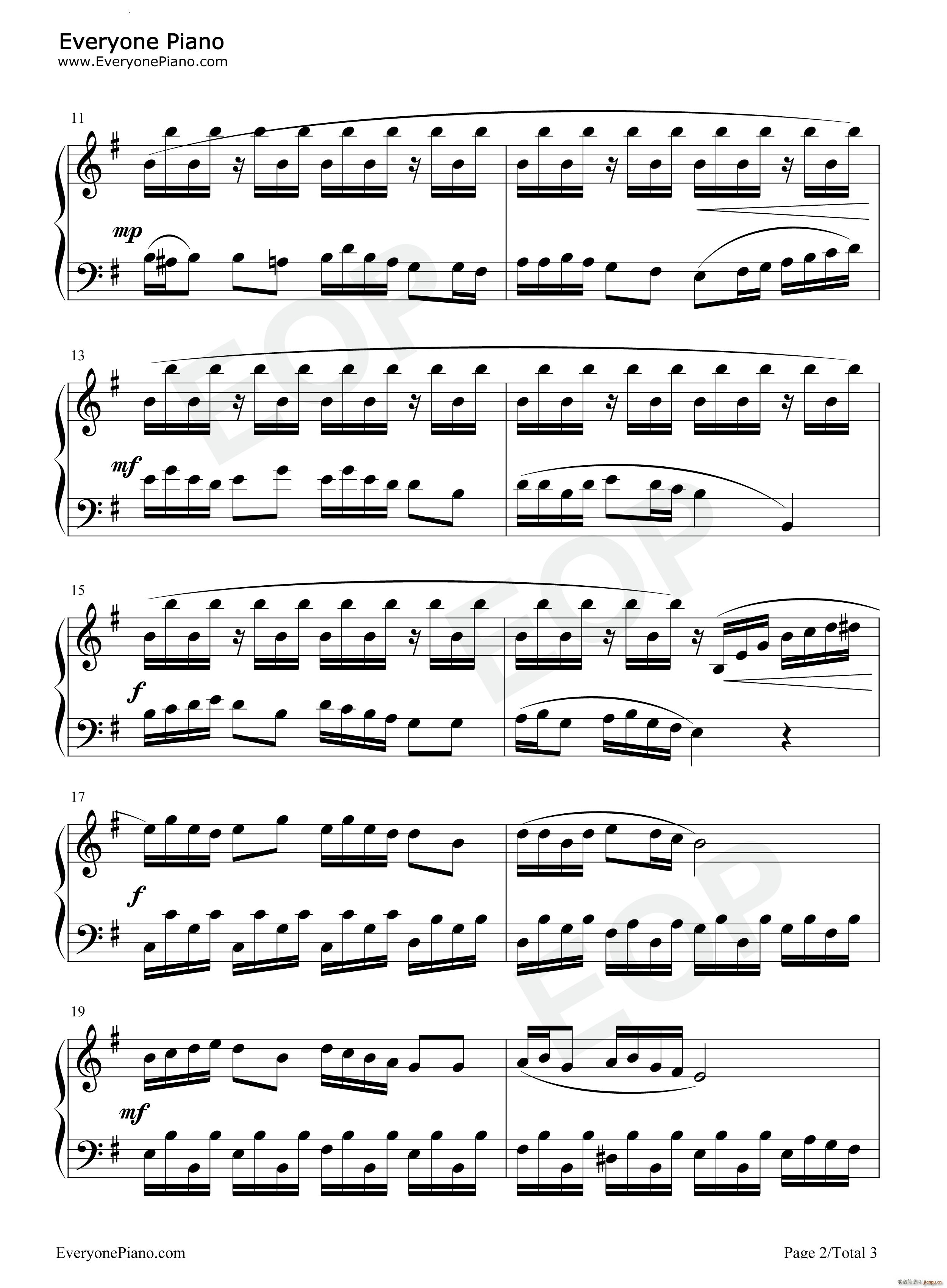 马车夫之歌 Song of the CArriage Driver(钢琴谱)3