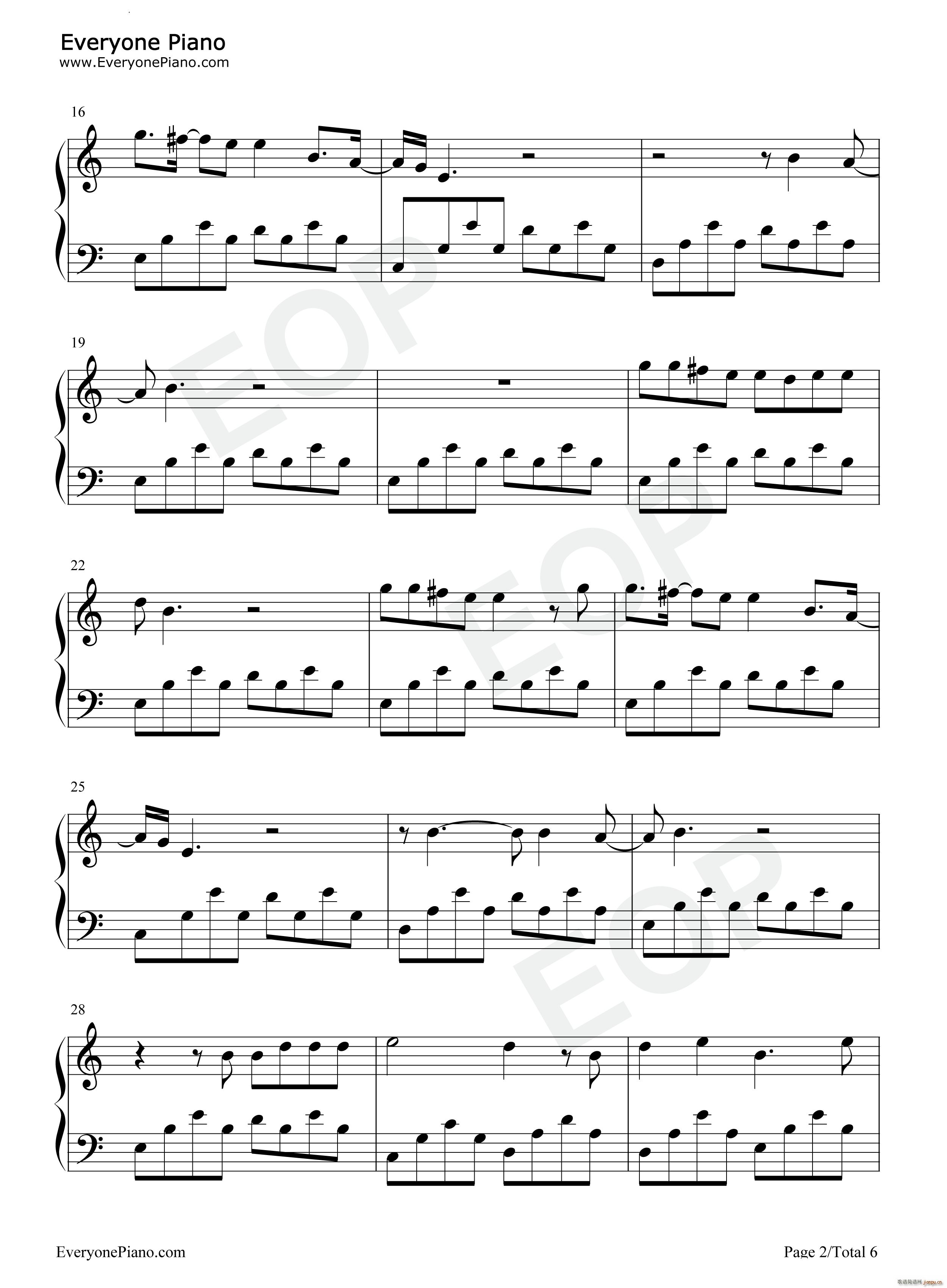 Livin on a Prayer 以祈祷为生简单版(钢琴谱)3