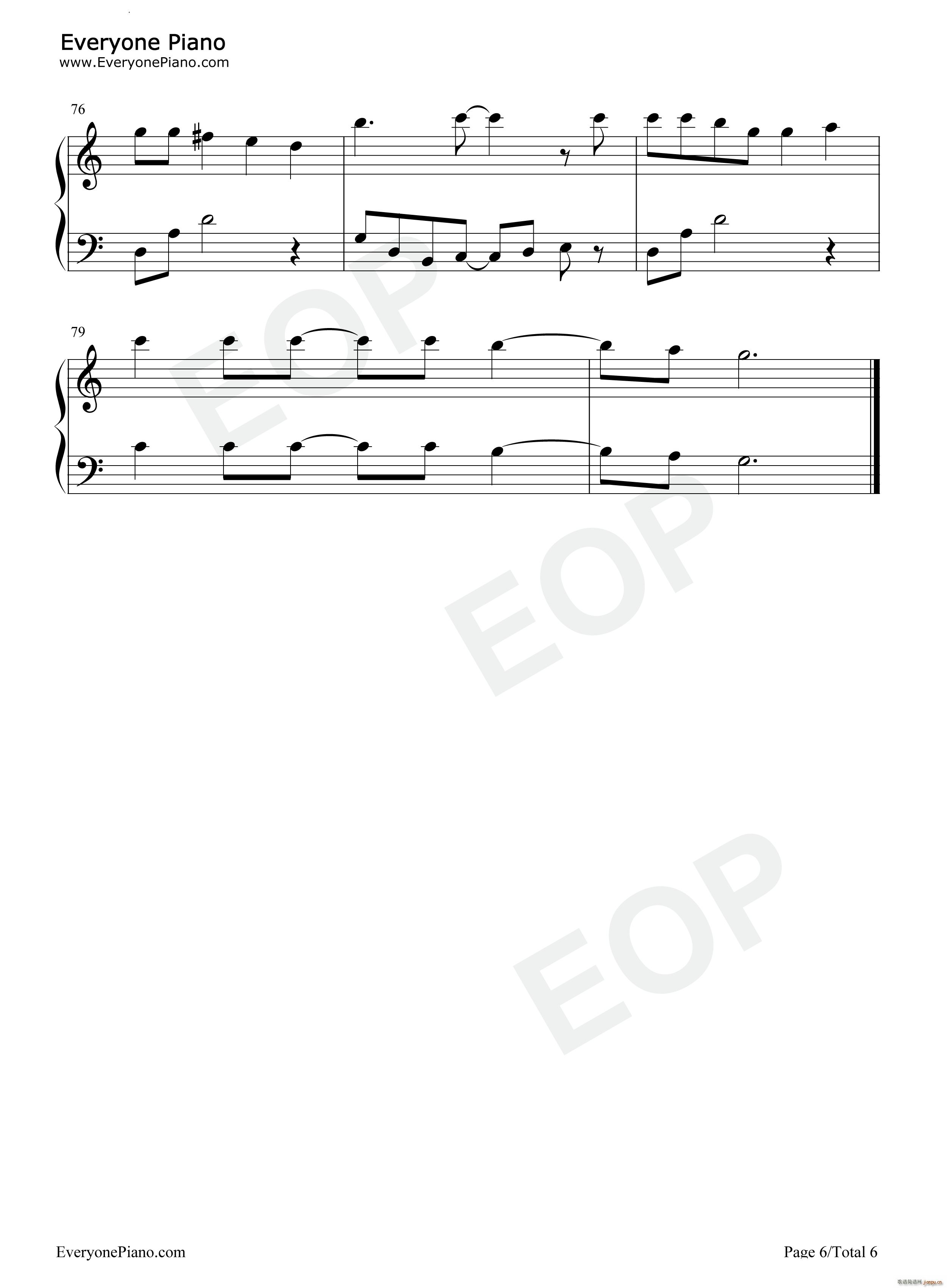 Livin on a Prayer 以祈祷为生简单版(钢琴谱)7