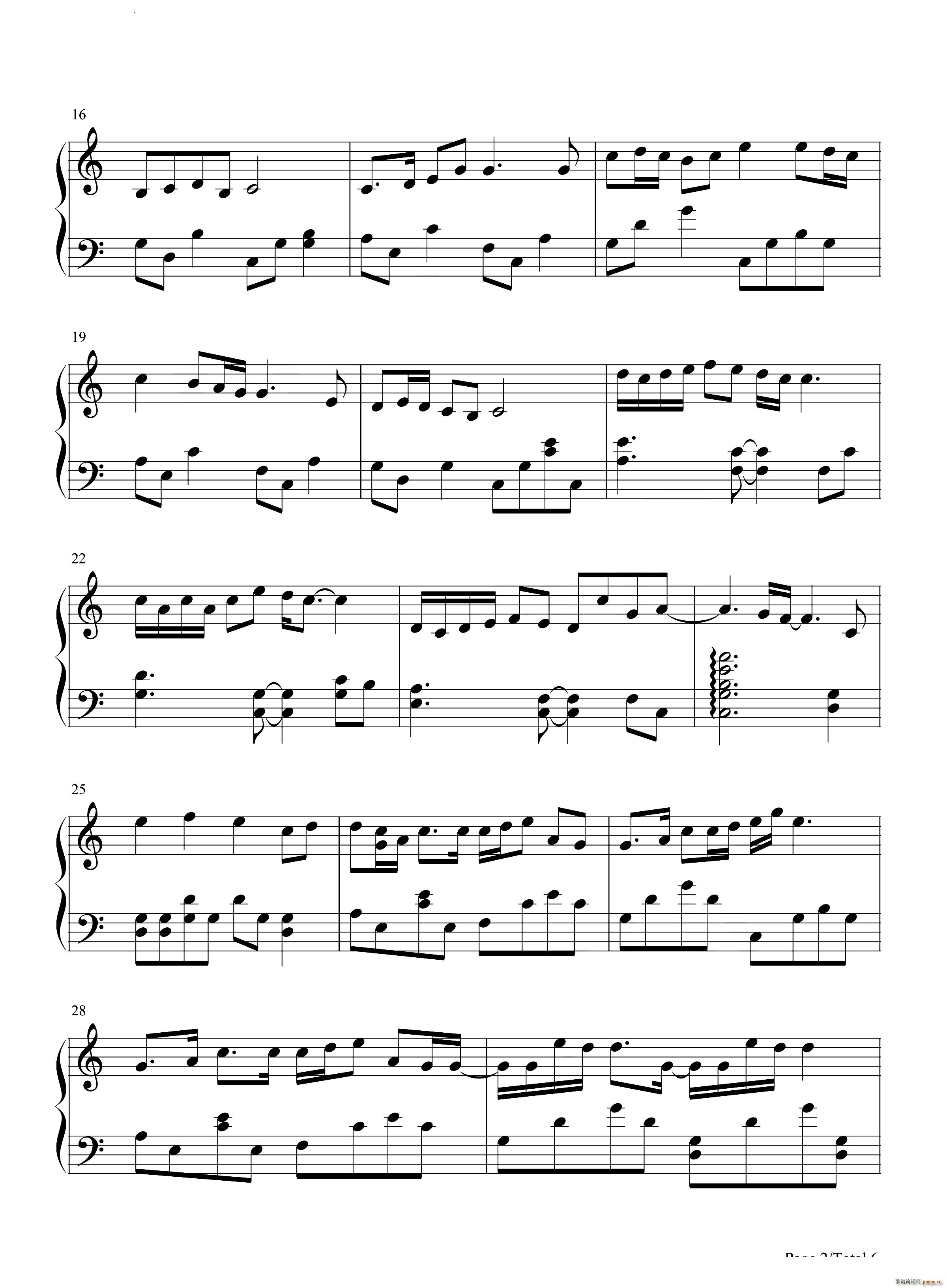 我不曾忘记(钢琴谱)3