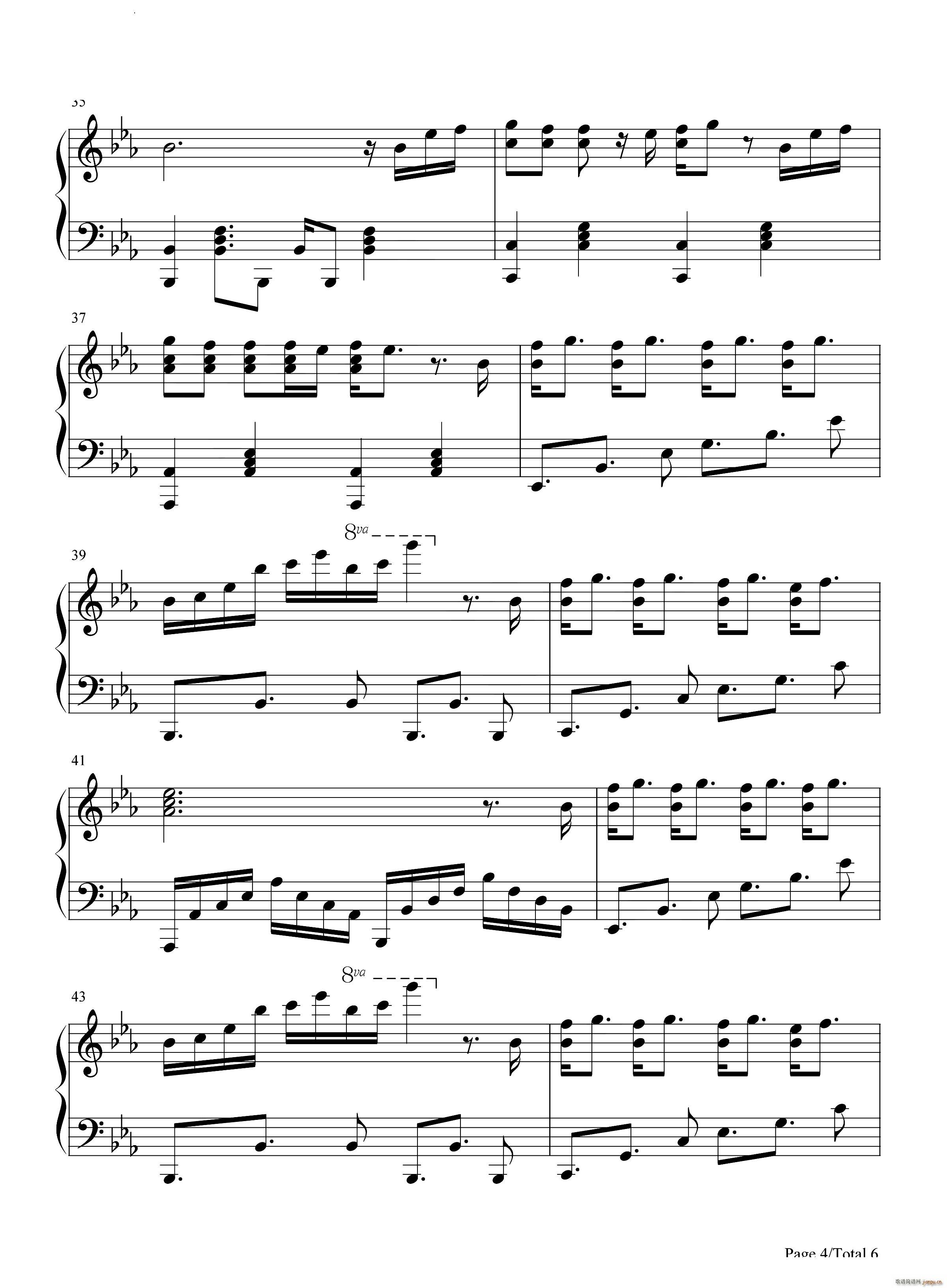 Epilogue Young Forever(钢琴谱)5