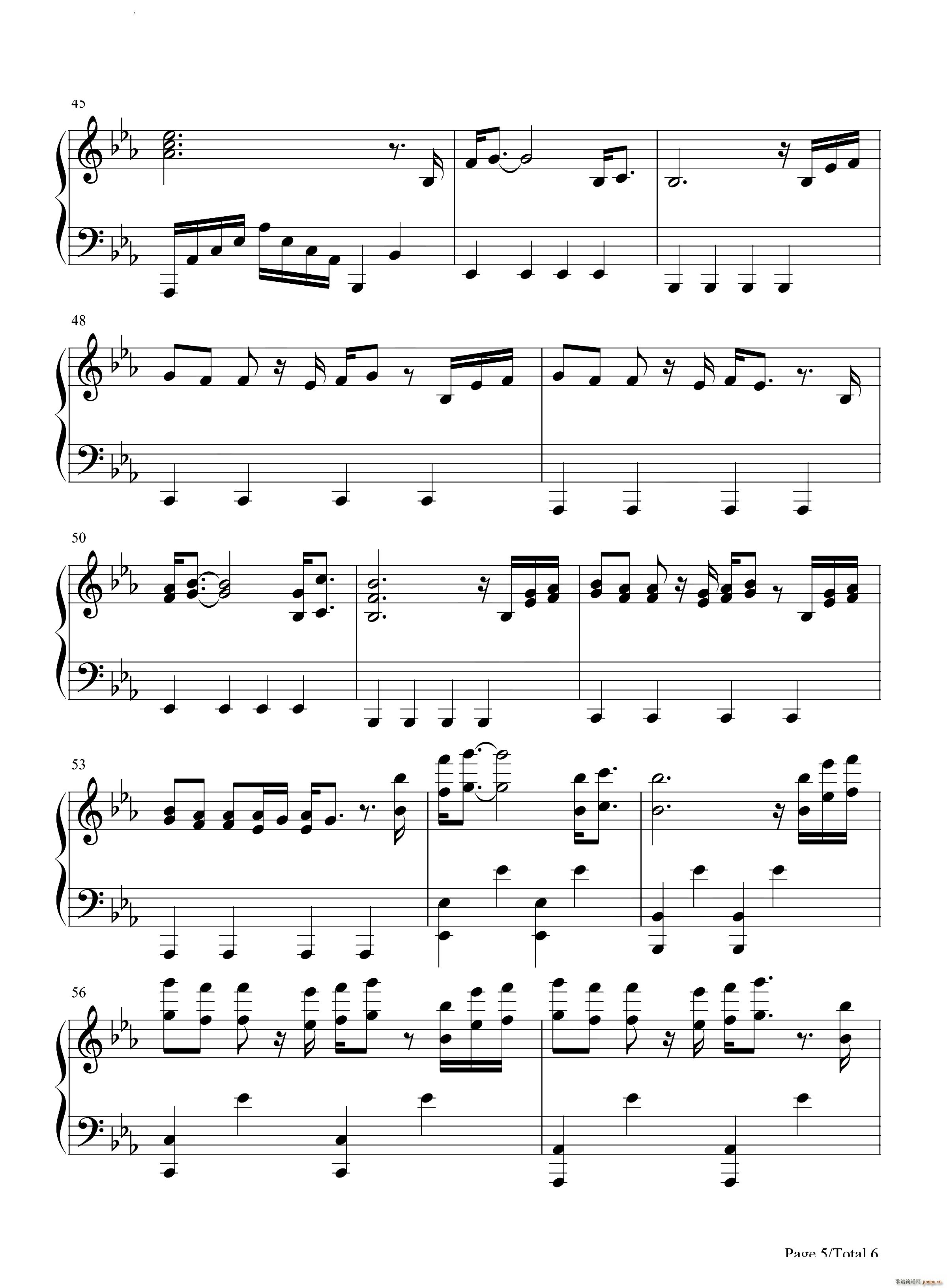 Epilogue Young Forever(钢琴谱)6