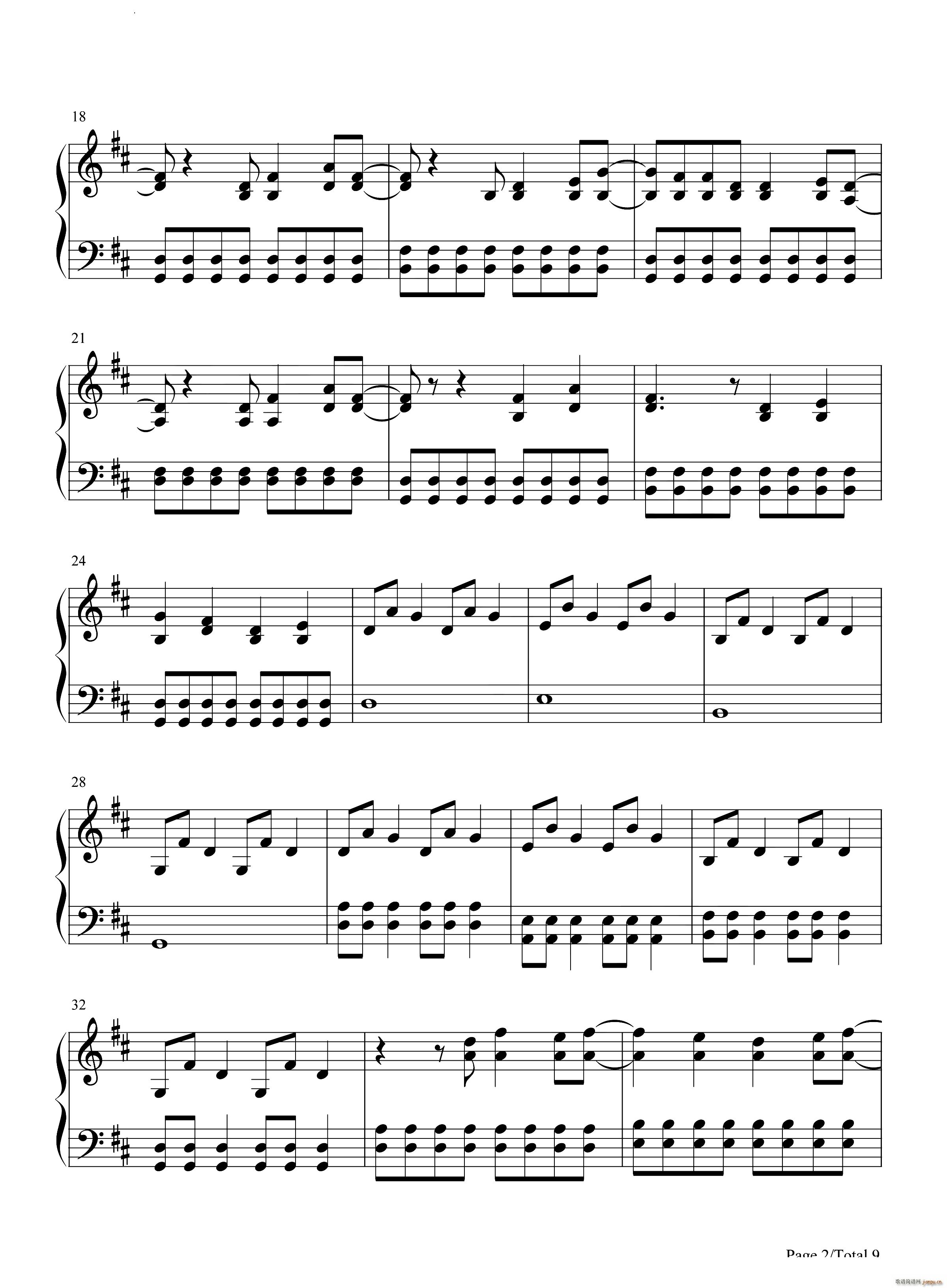 Adams Song(钢琴谱)3