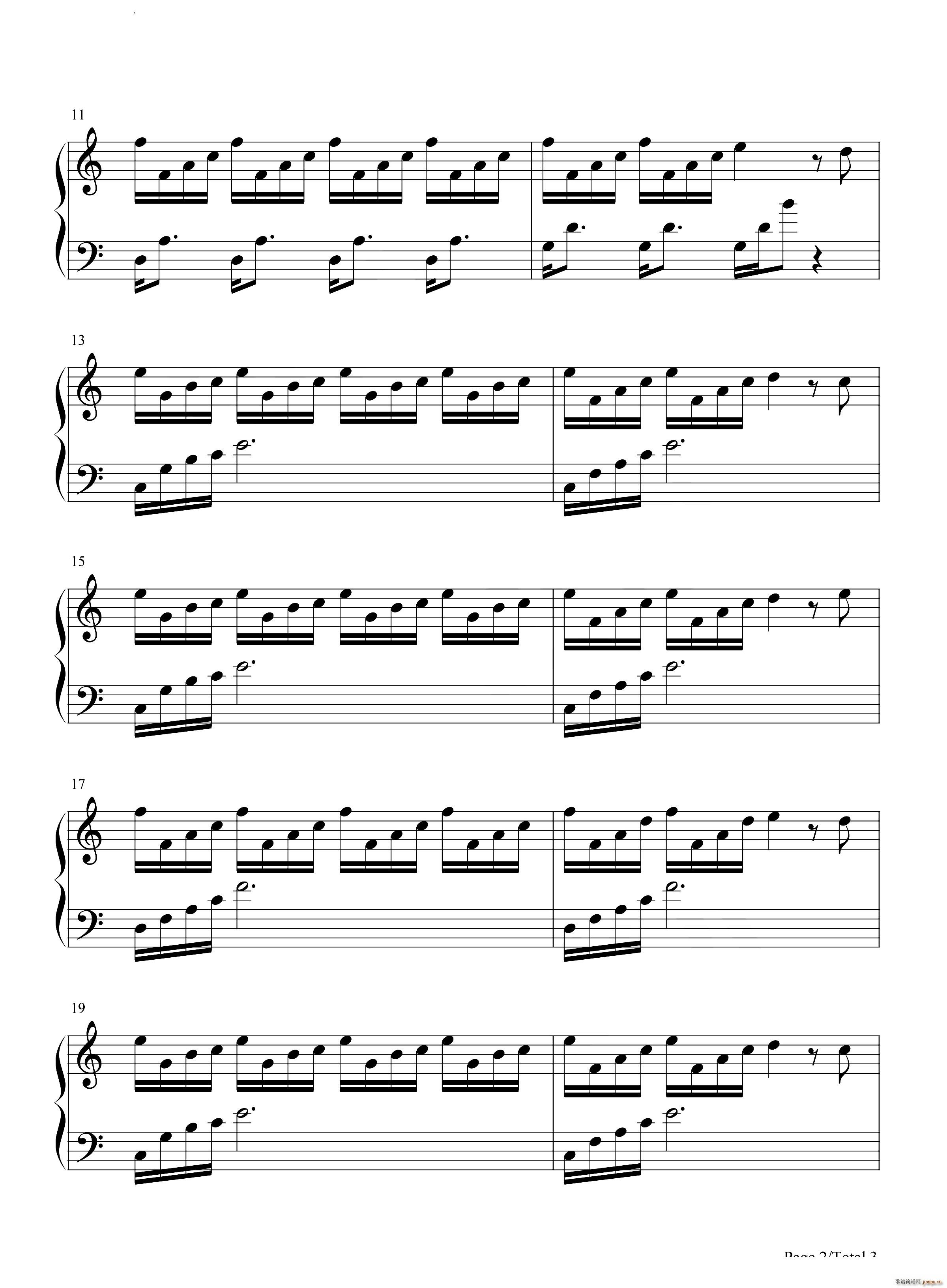 溢彩华庭 Illuminated Coral Palace(钢琴谱)3