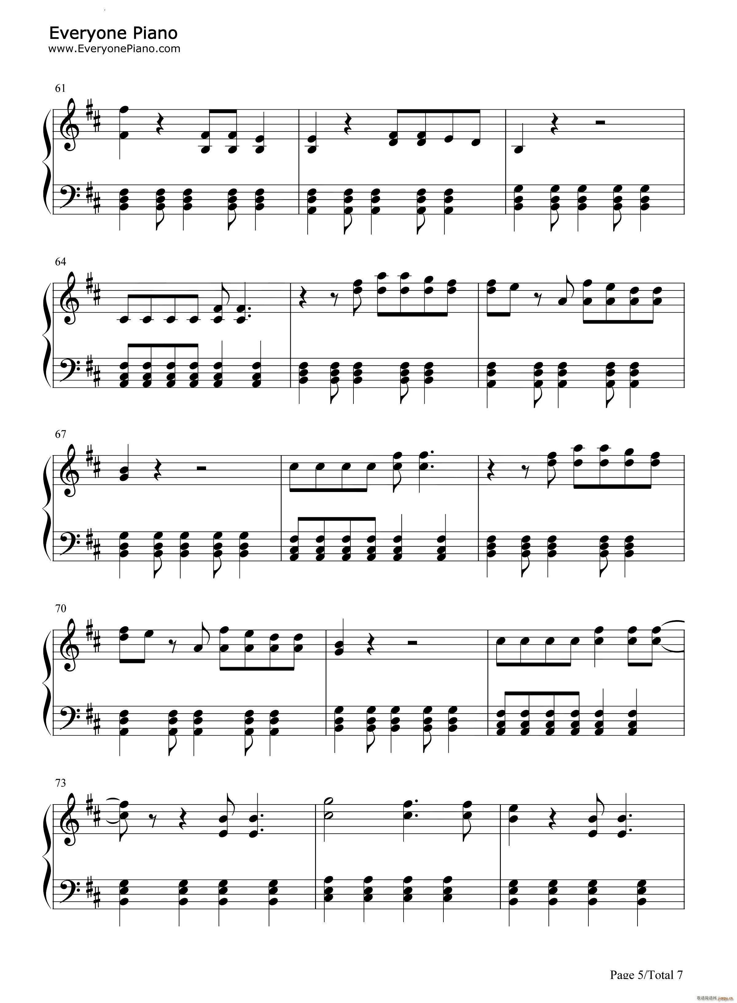 Cigarette Daydreams(钢琴谱)6