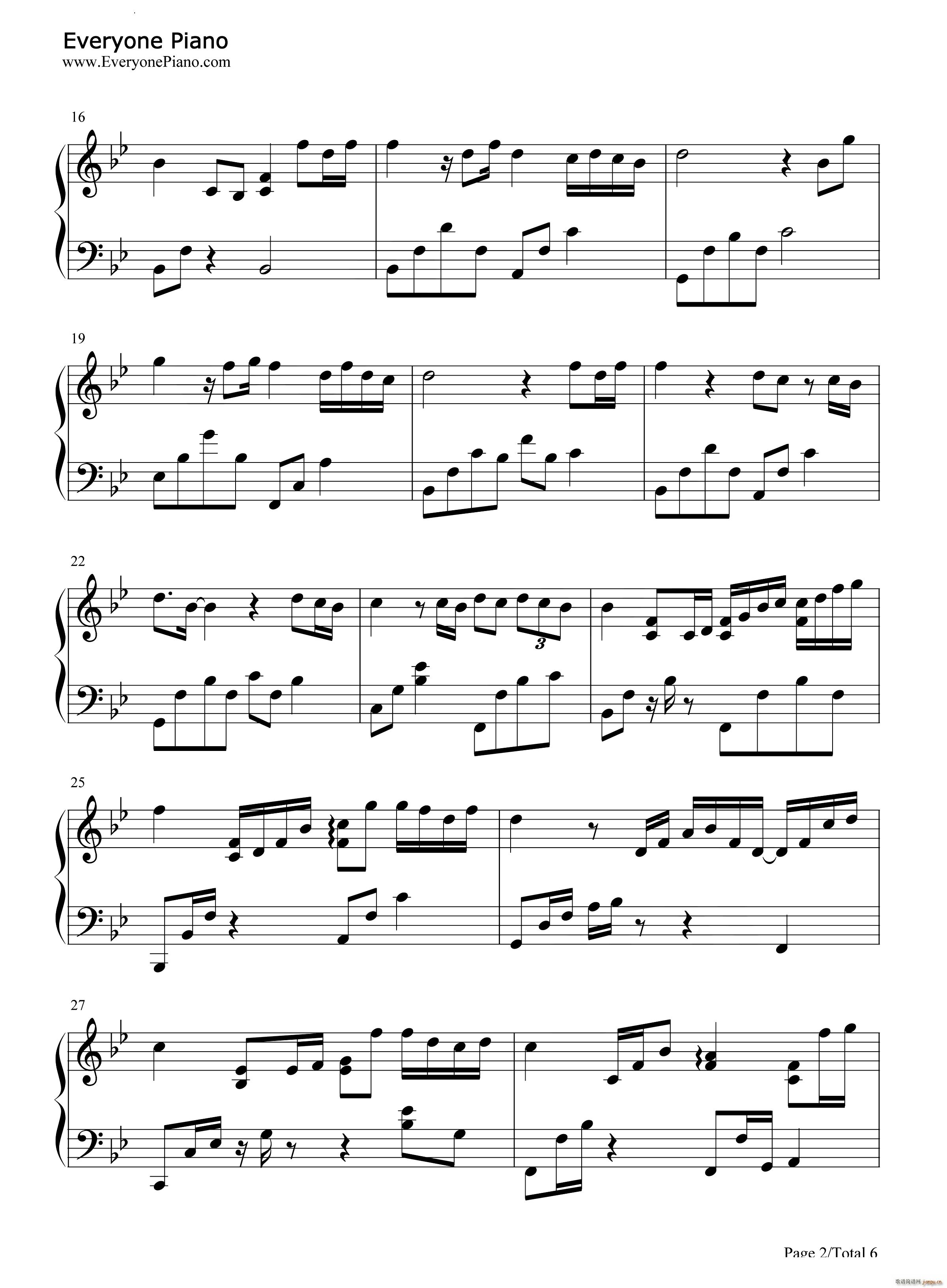 向云端完整好听版(钢琴谱)3