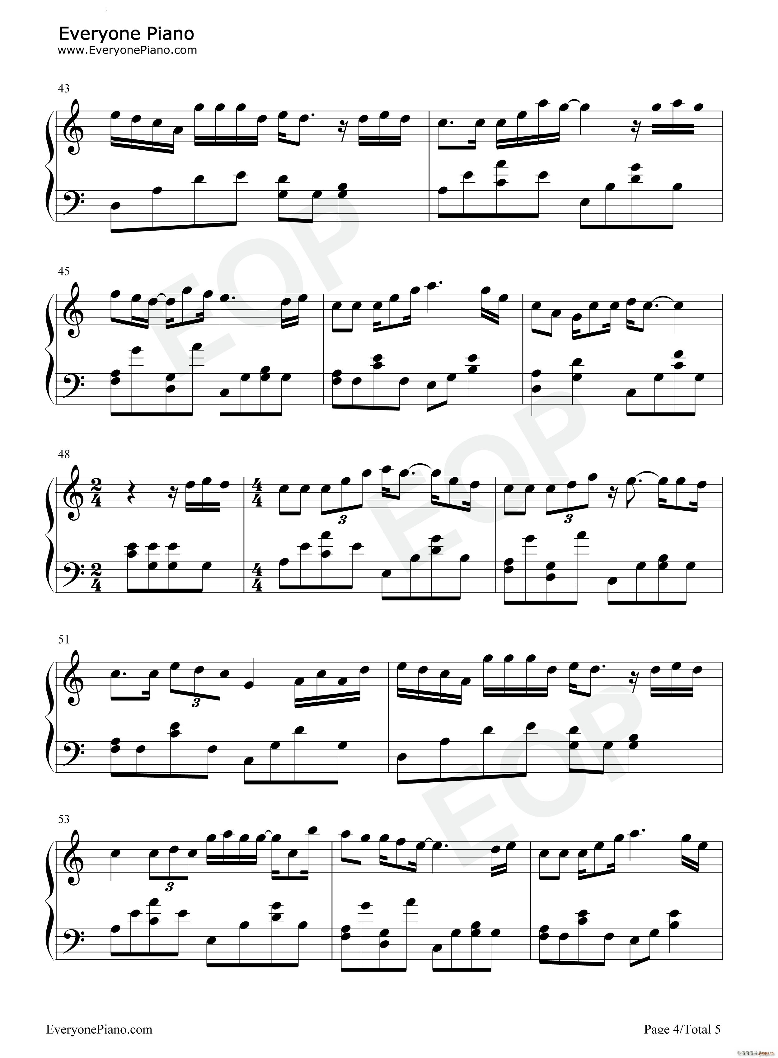 再见深海(钢琴谱)5