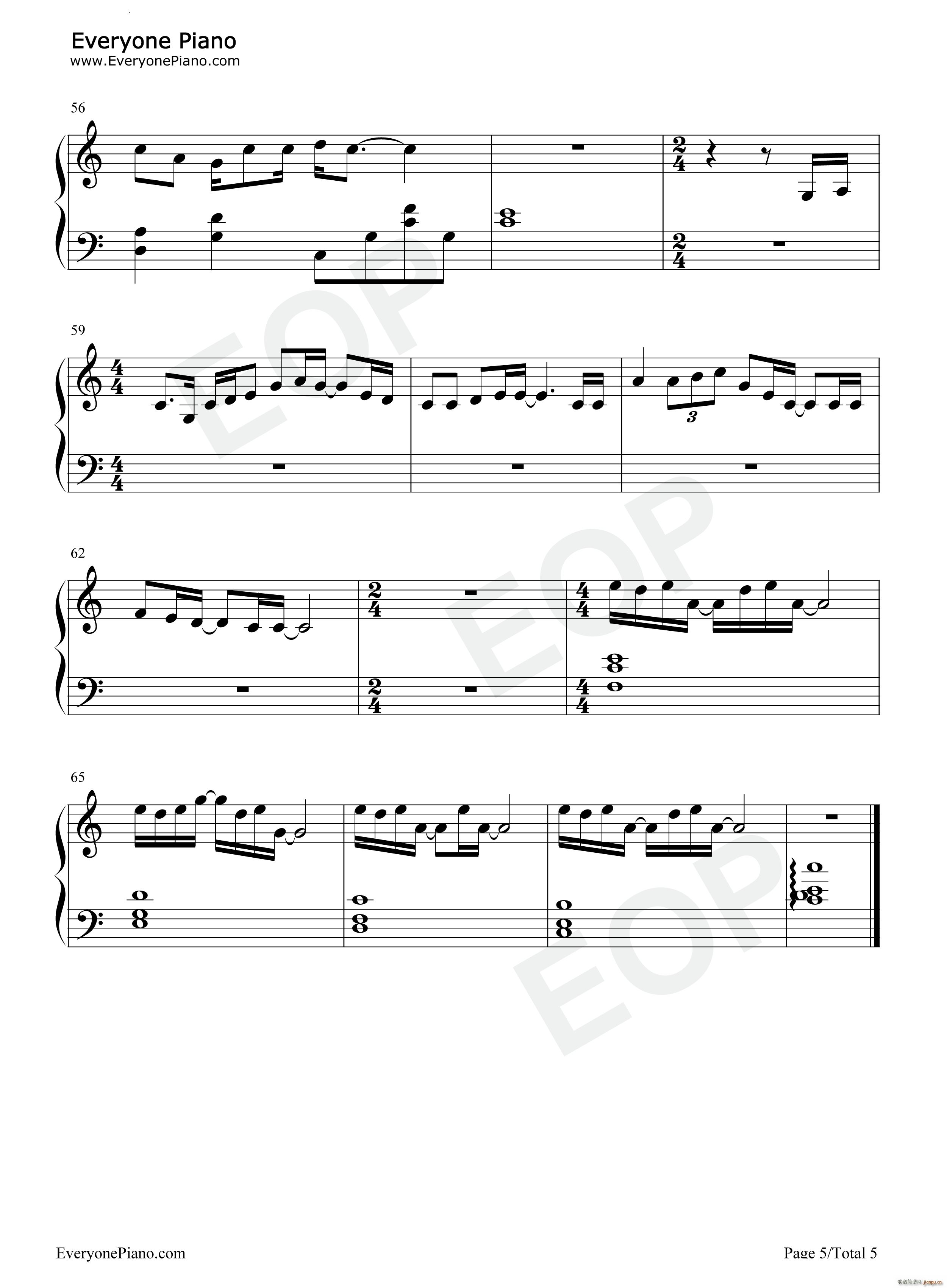 再见深海(钢琴谱)6