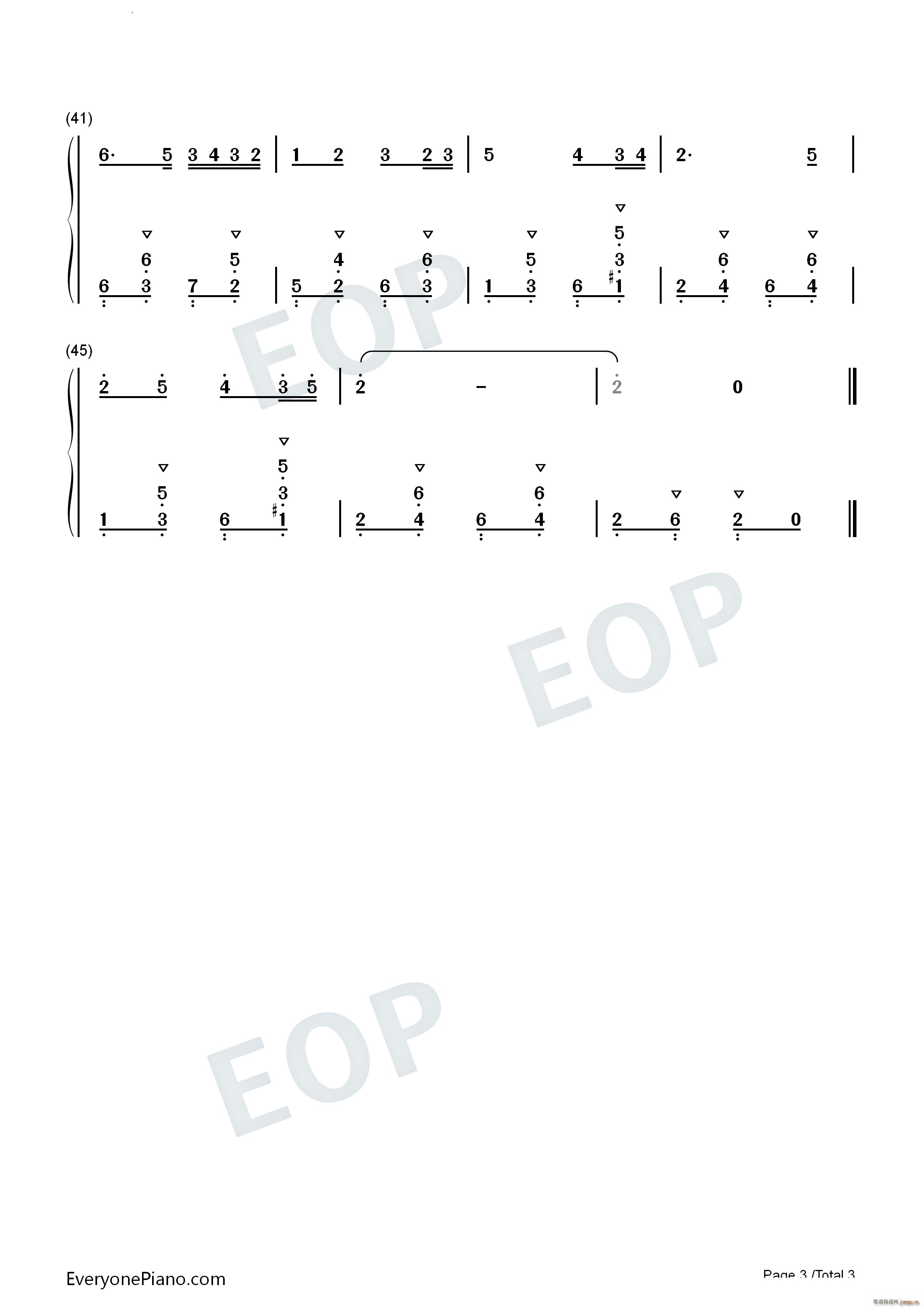 我的花儿 My Flowers(钢琴谱)8