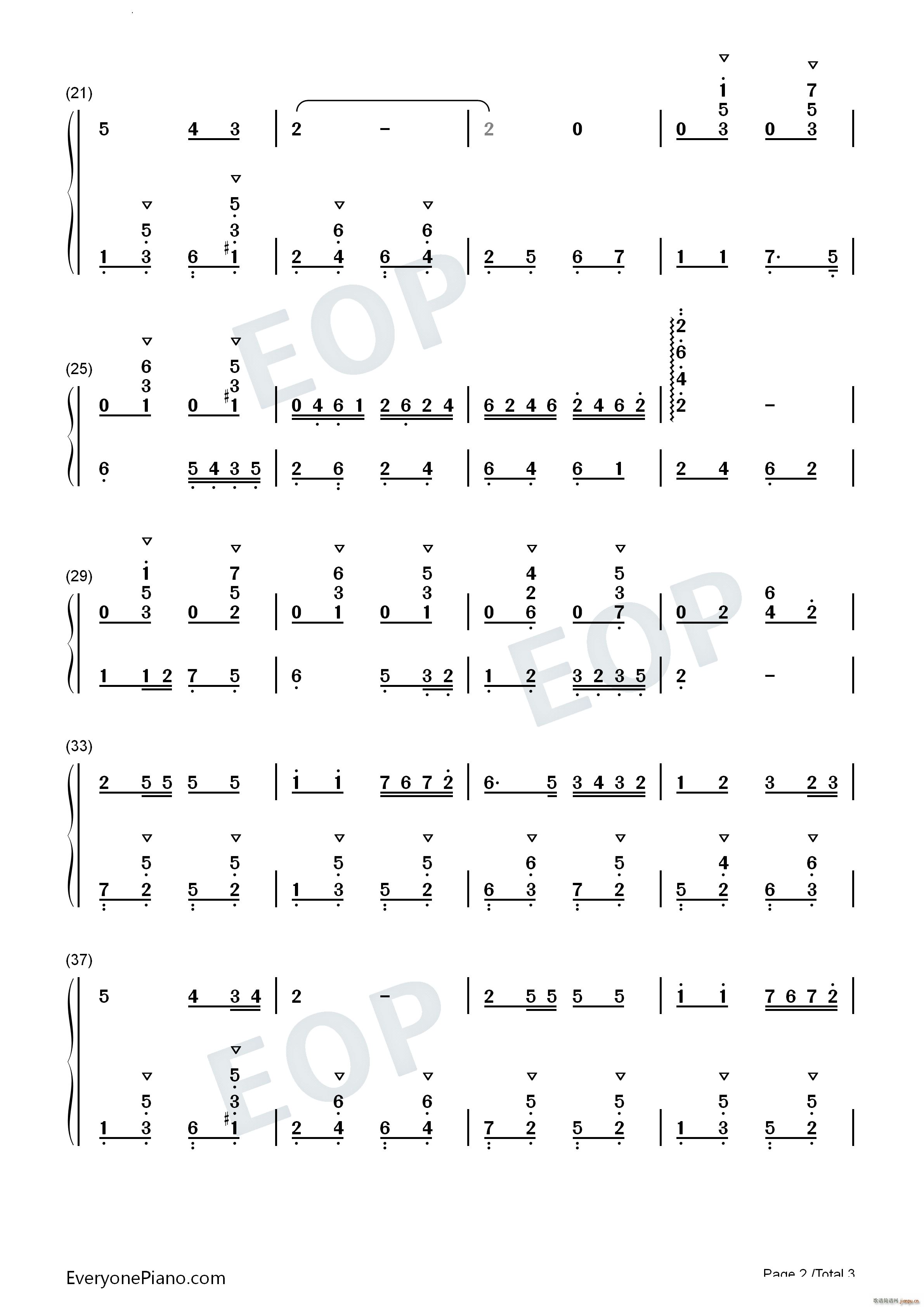 我的花儿 My Flowers(钢琴谱)7