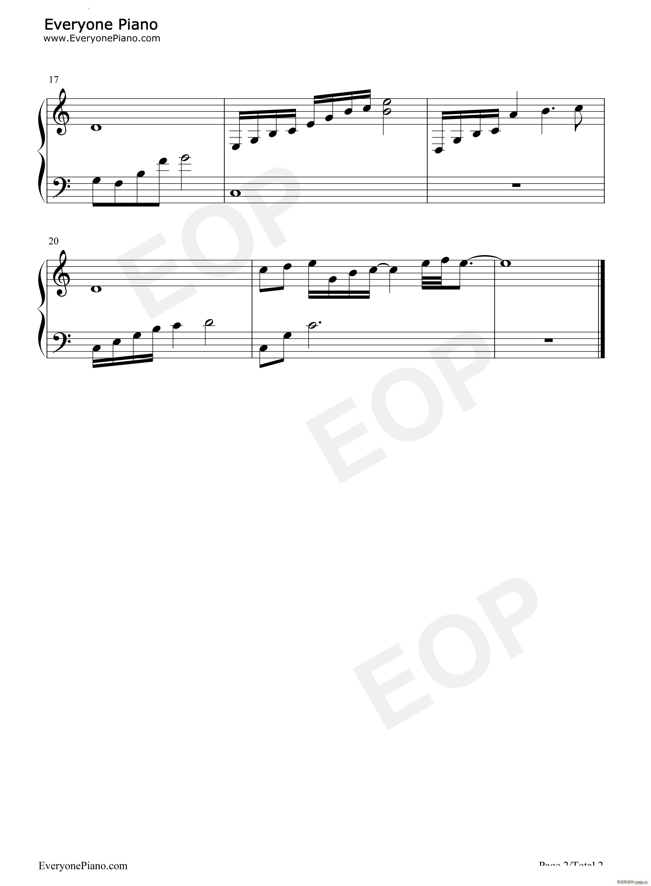 Lovers Oath 蒲苇如丝(钢琴谱)3