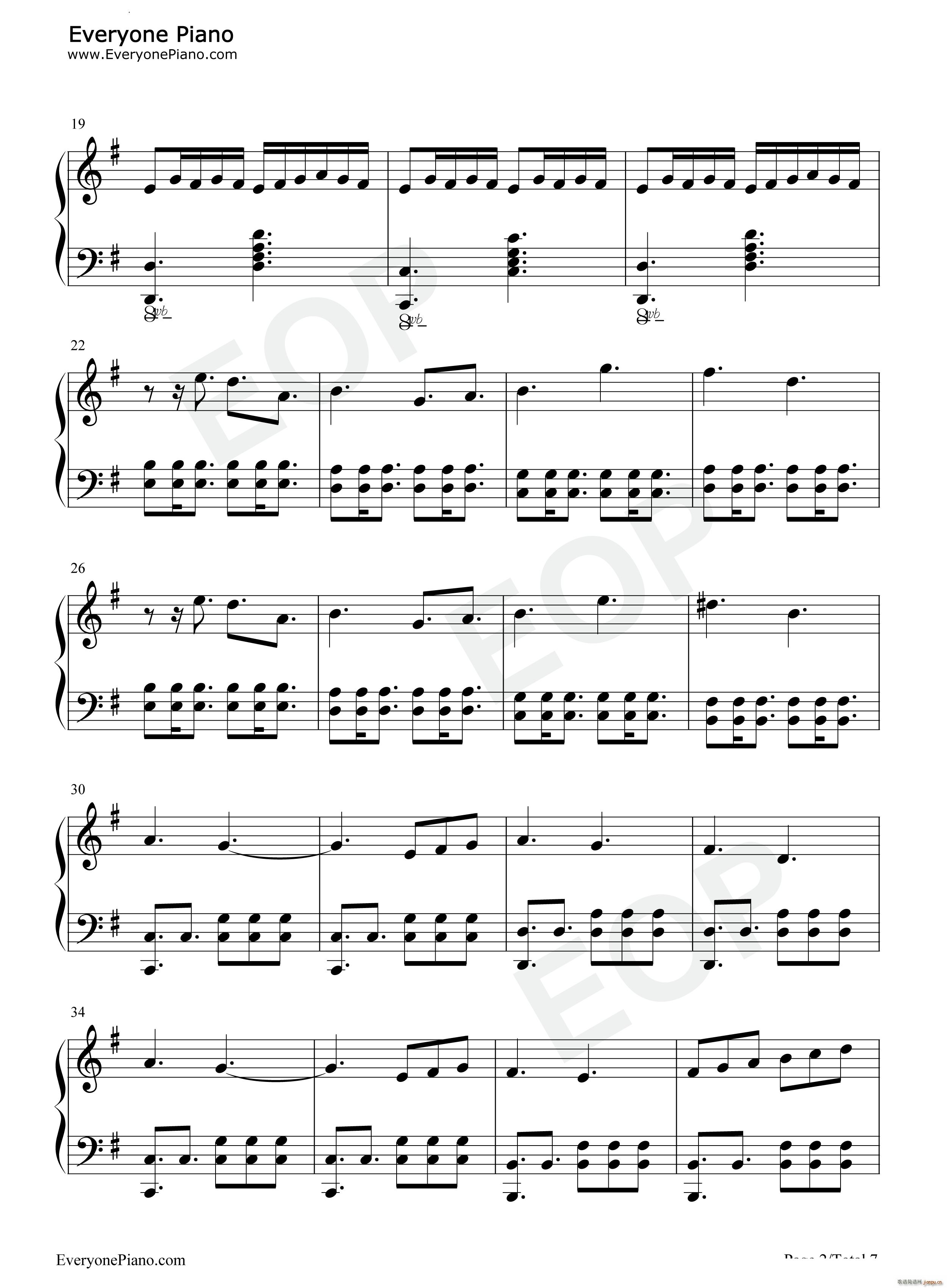 神よ その黄昏よTwilight of the Gods 焰之纹章 回声另一位英雄王BGM(钢琴谱)3