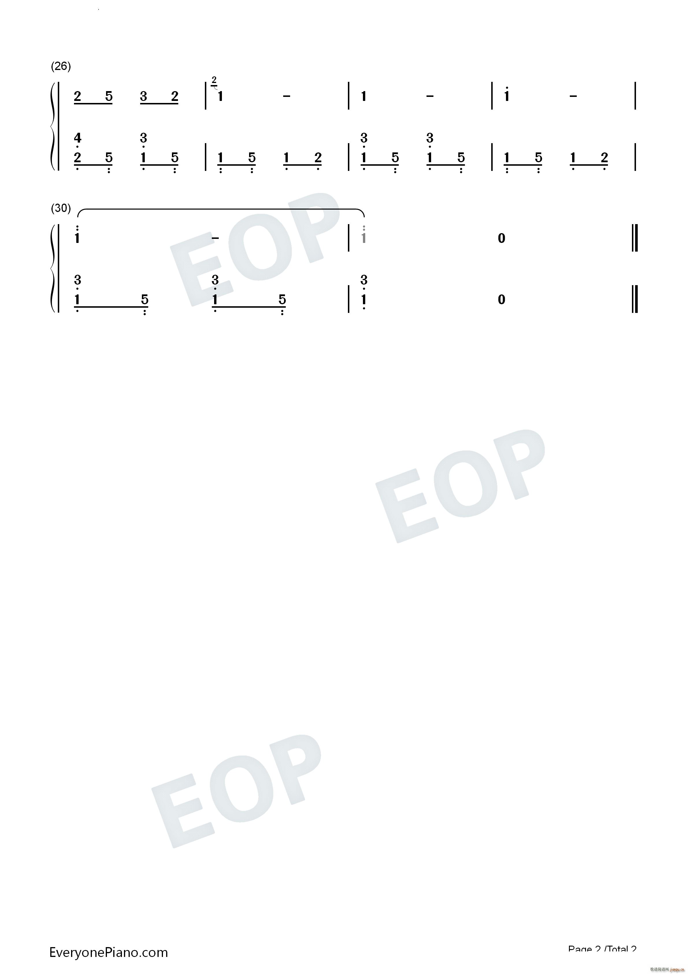 雪白的云朵 Clouds White as Snow(钢琴谱)5