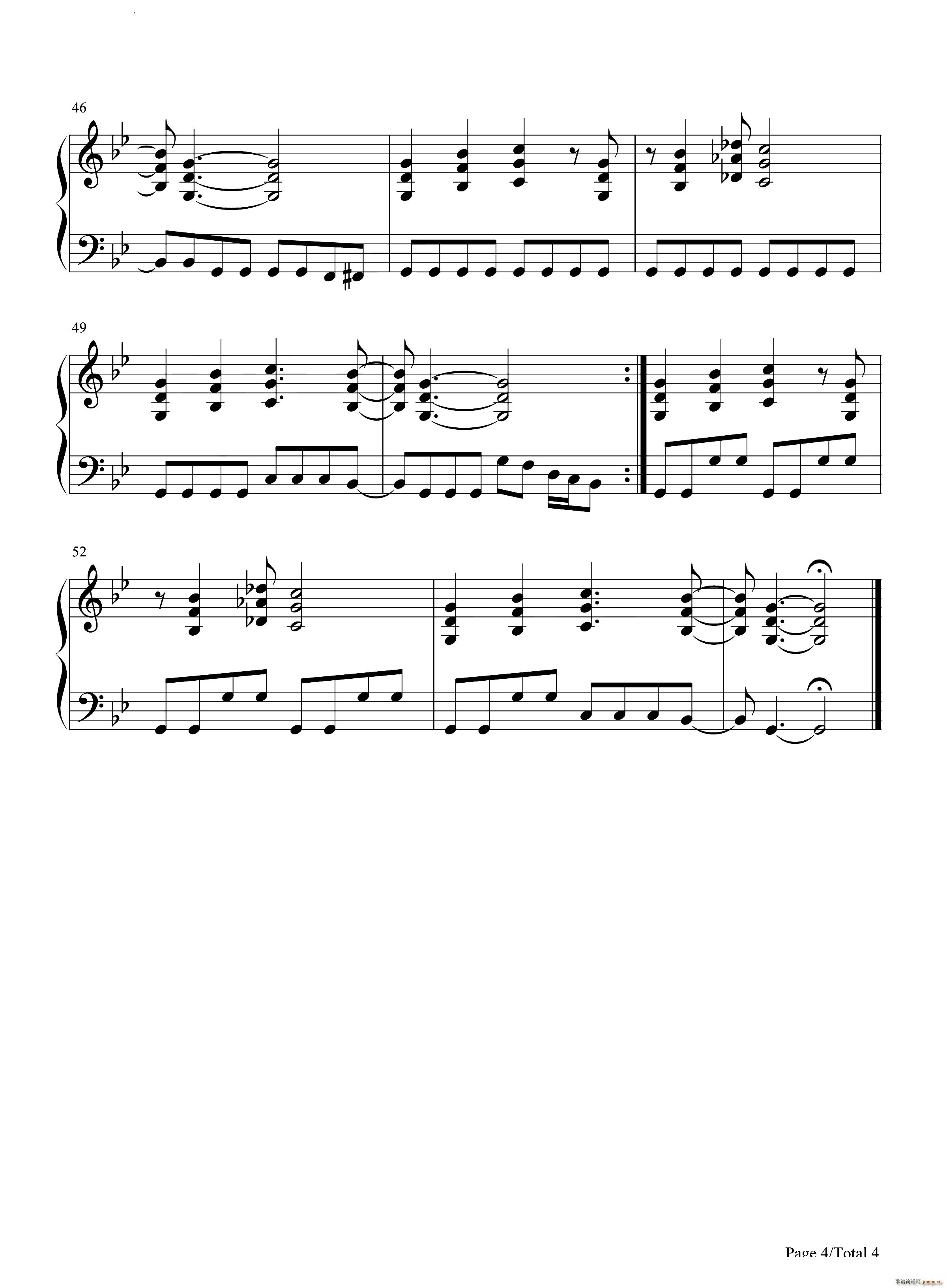 Smoke on the Water(钢琴谱)5