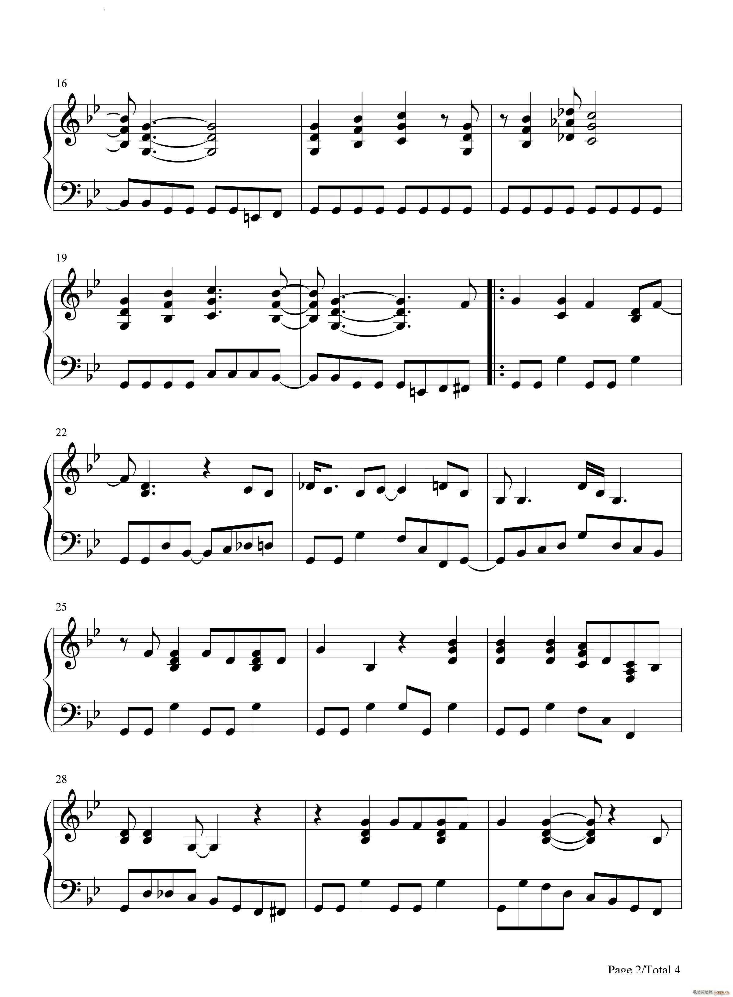 Smoke on the Water(钢琴谱)3