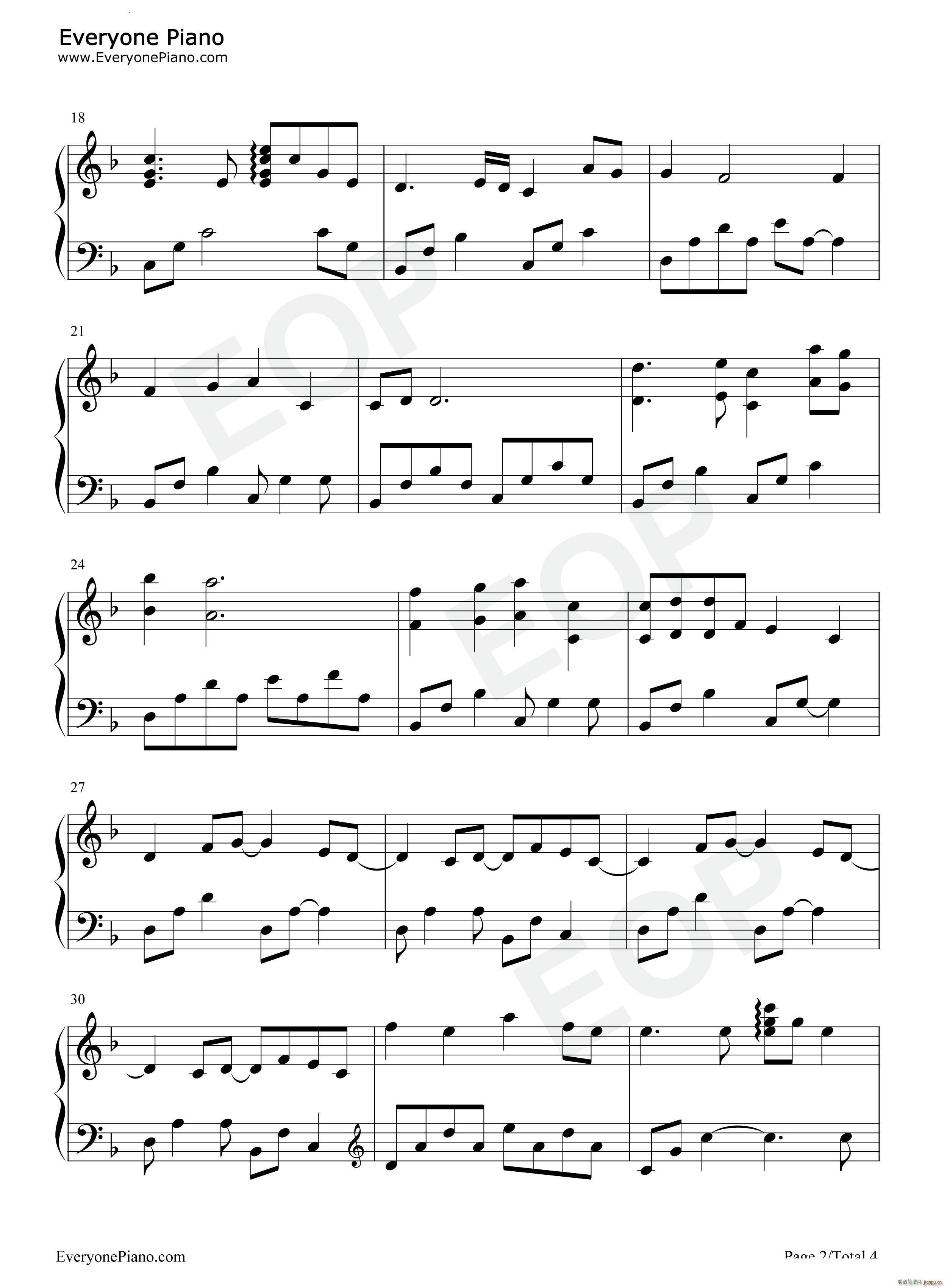 空蝉Man of the World火影忍者疾风传OST(钢琴谱)3