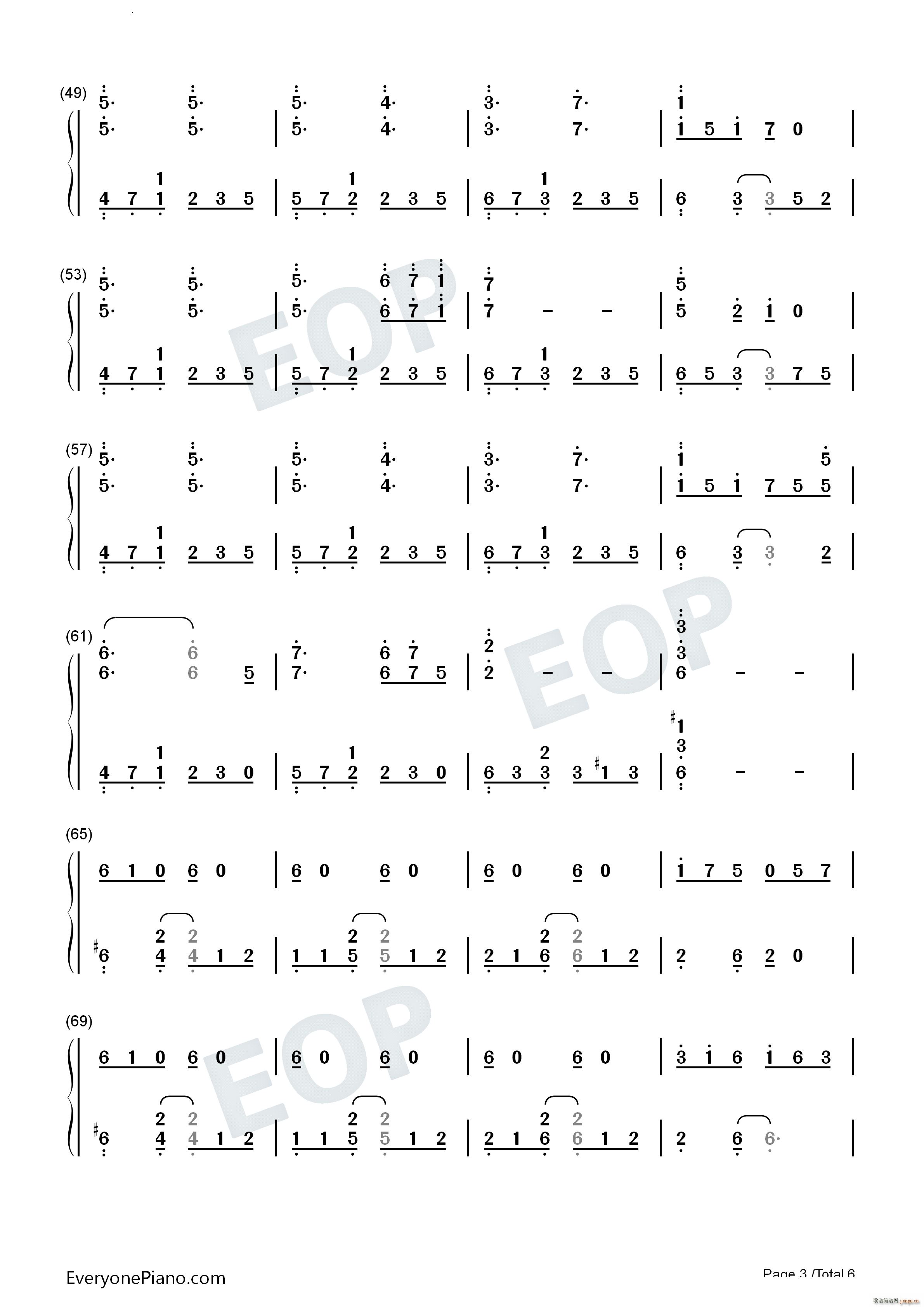 真心后天的方向OST(钢琴谱)11