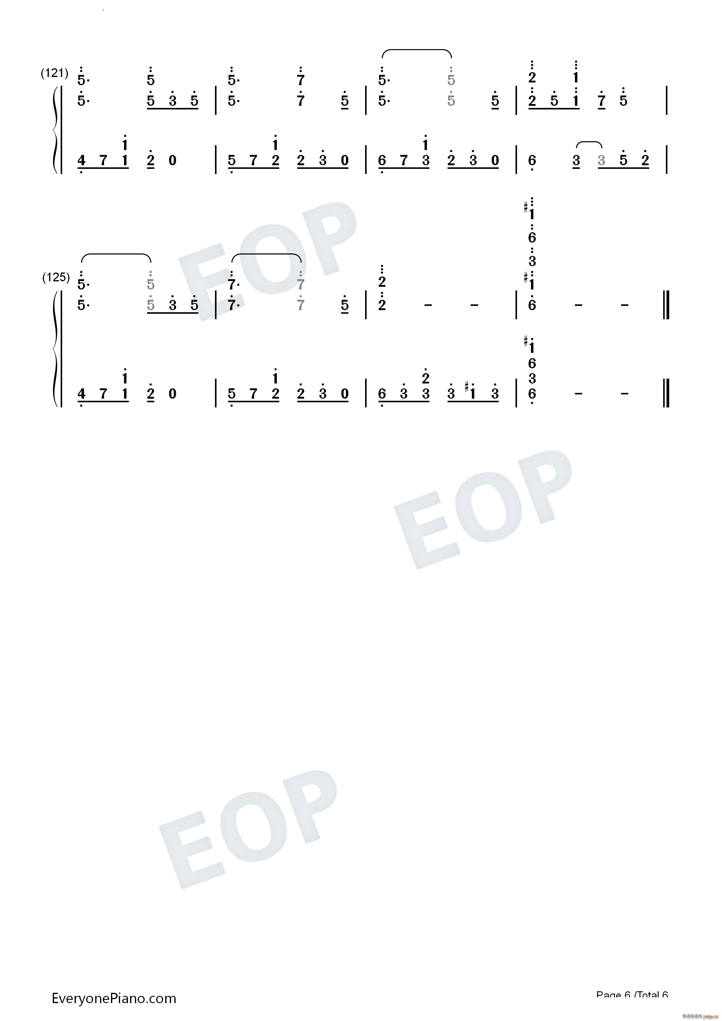 真心后天的方向OST(钢琴谱)14