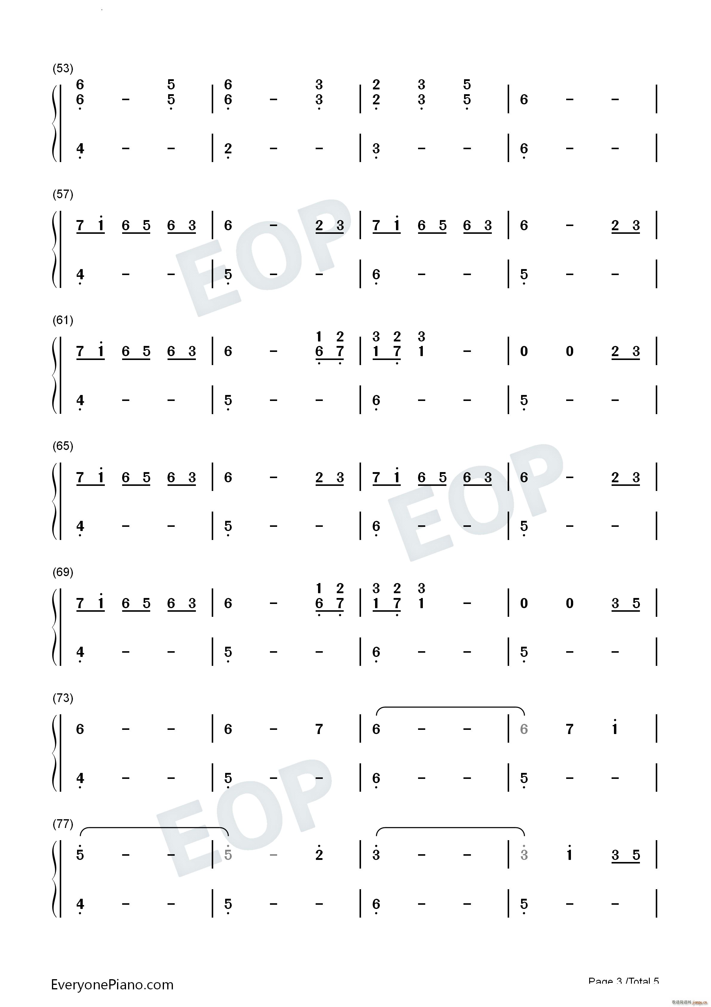 雪野原CLANNAD(钢琴谱)10